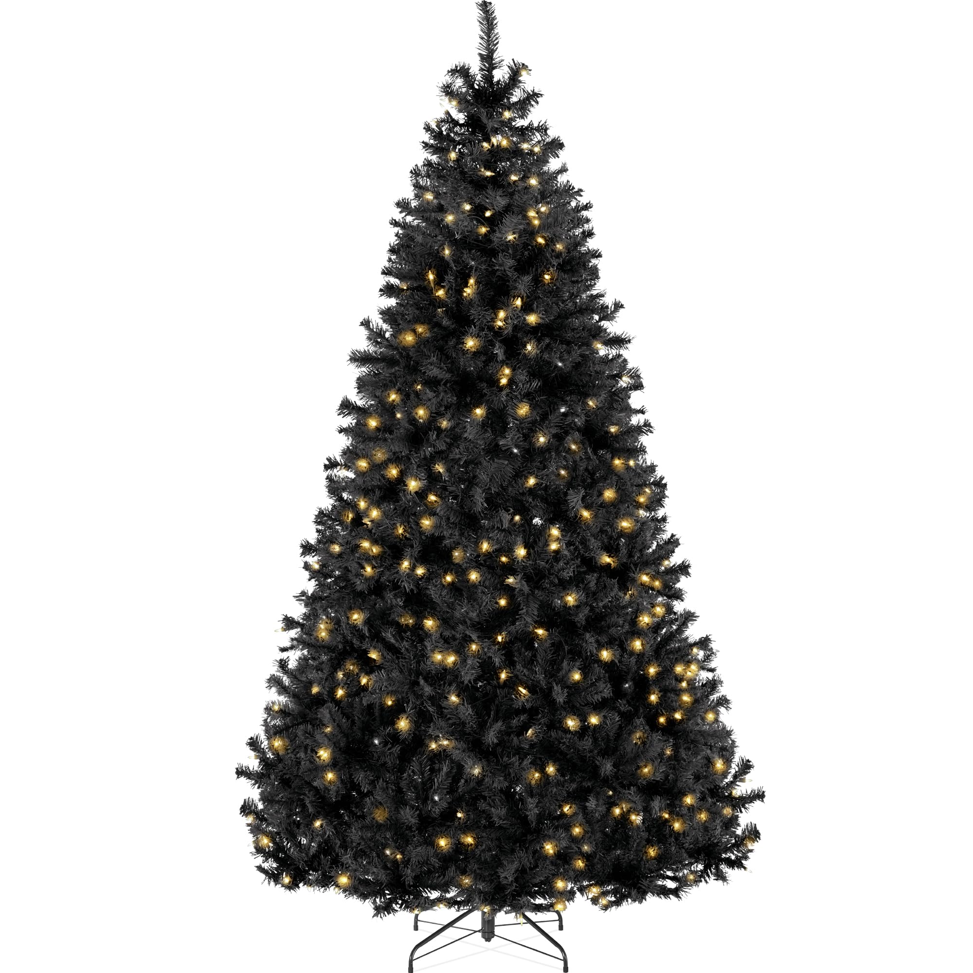 Best Choice Products White Christmas Tree 6ft Pre-Lit Artificial Pine Tree Premium Holiday Decoration w/Warm White Lights, Stand, Easy Assembly