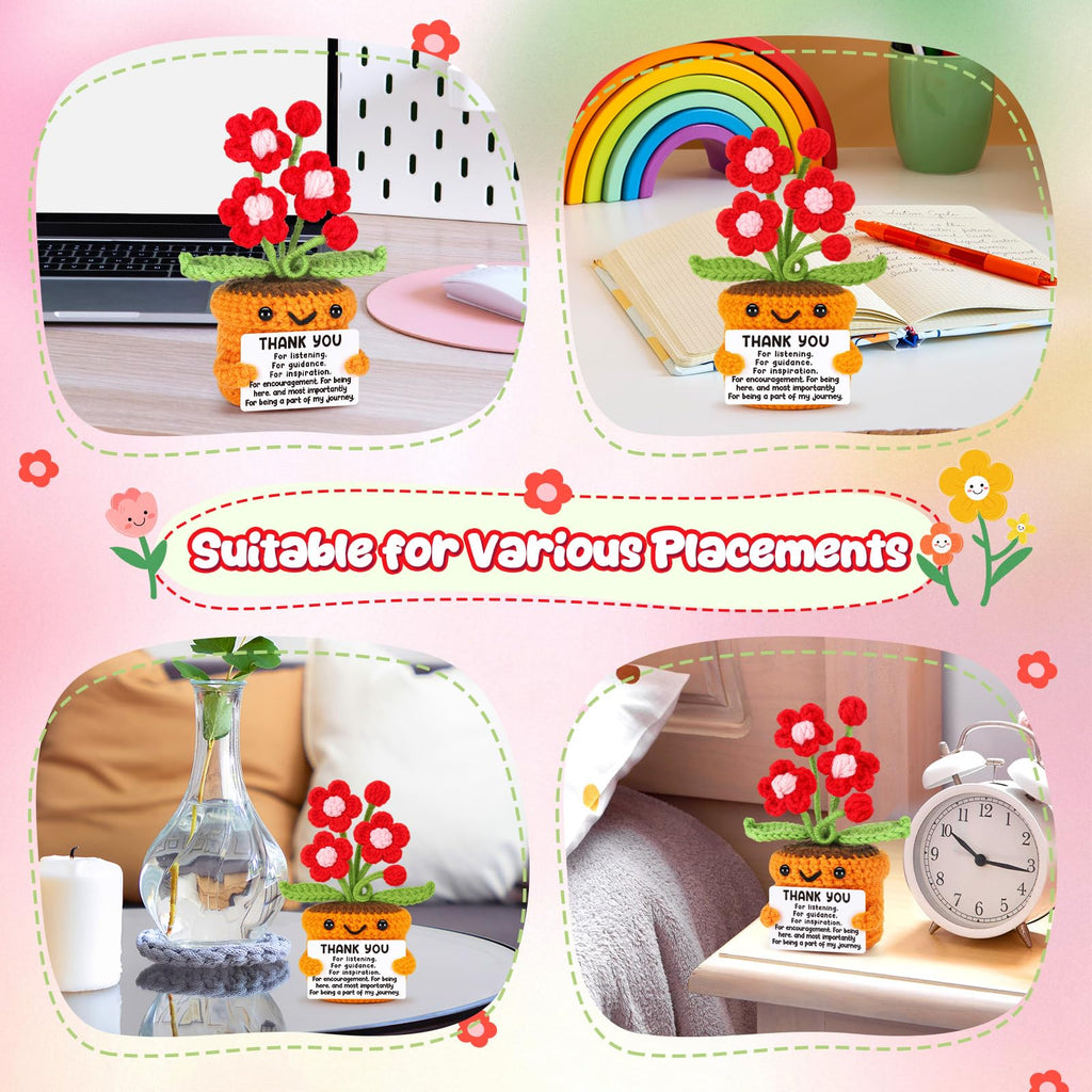 Agantree art Grandma Gifts for Grandma Birthday from Granddaughter Grandson – I Love You Crochet Flower Decor Grandparents Day Christmas for Great Grandma Gigi Nana