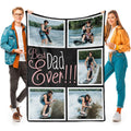 inkArts Custom Blanket Throws with Photos Text Personalized with Picture Customizable, Customize for Mom, Dad, Couple, Girlfriend, Boyfriend, Husband & Wife