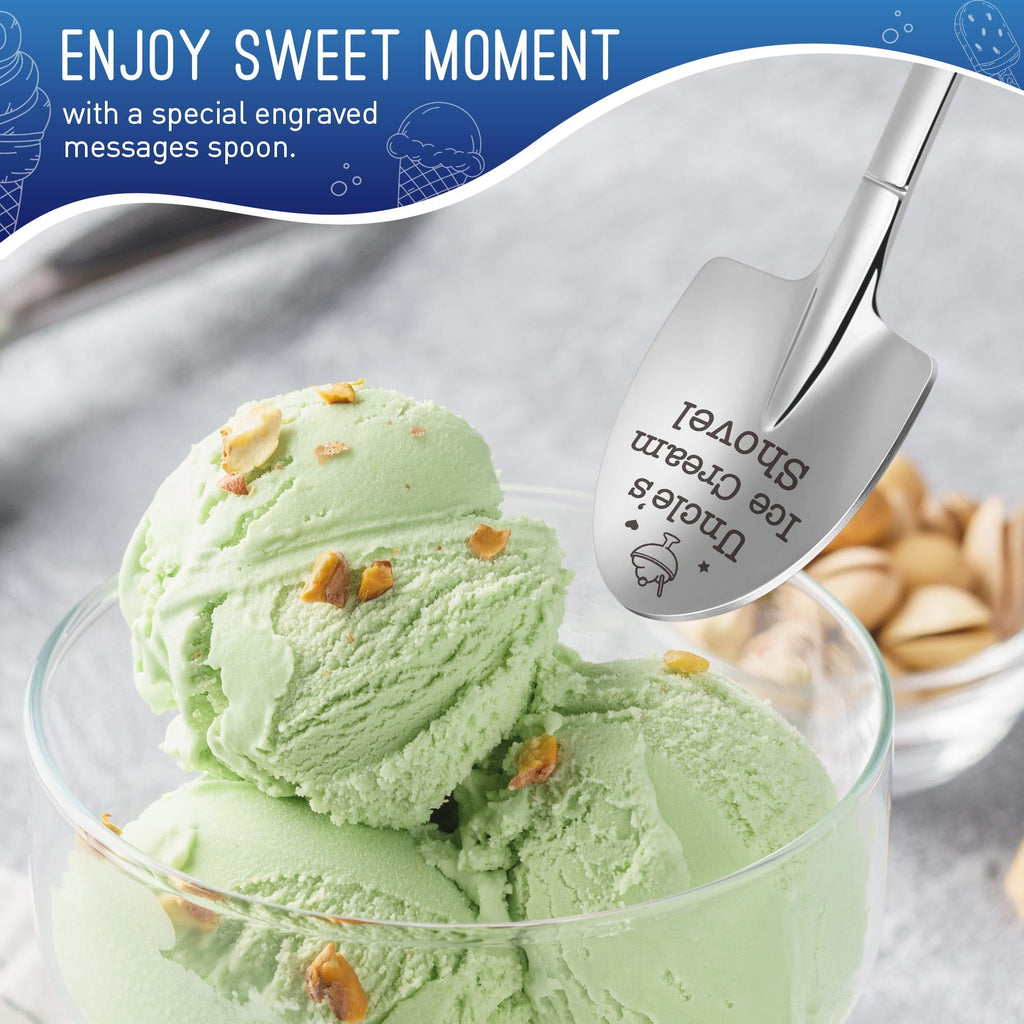 Funny Gifts for Mom Mothers Day - Mom Mother's Day Birthday Gifts from Daughter Son Kids Mom's Ice Cream Shovel Spoon Scoop Gift for Mother-in-law Mama Mommy Anniversary Present Ideas Kitchen Gadgets