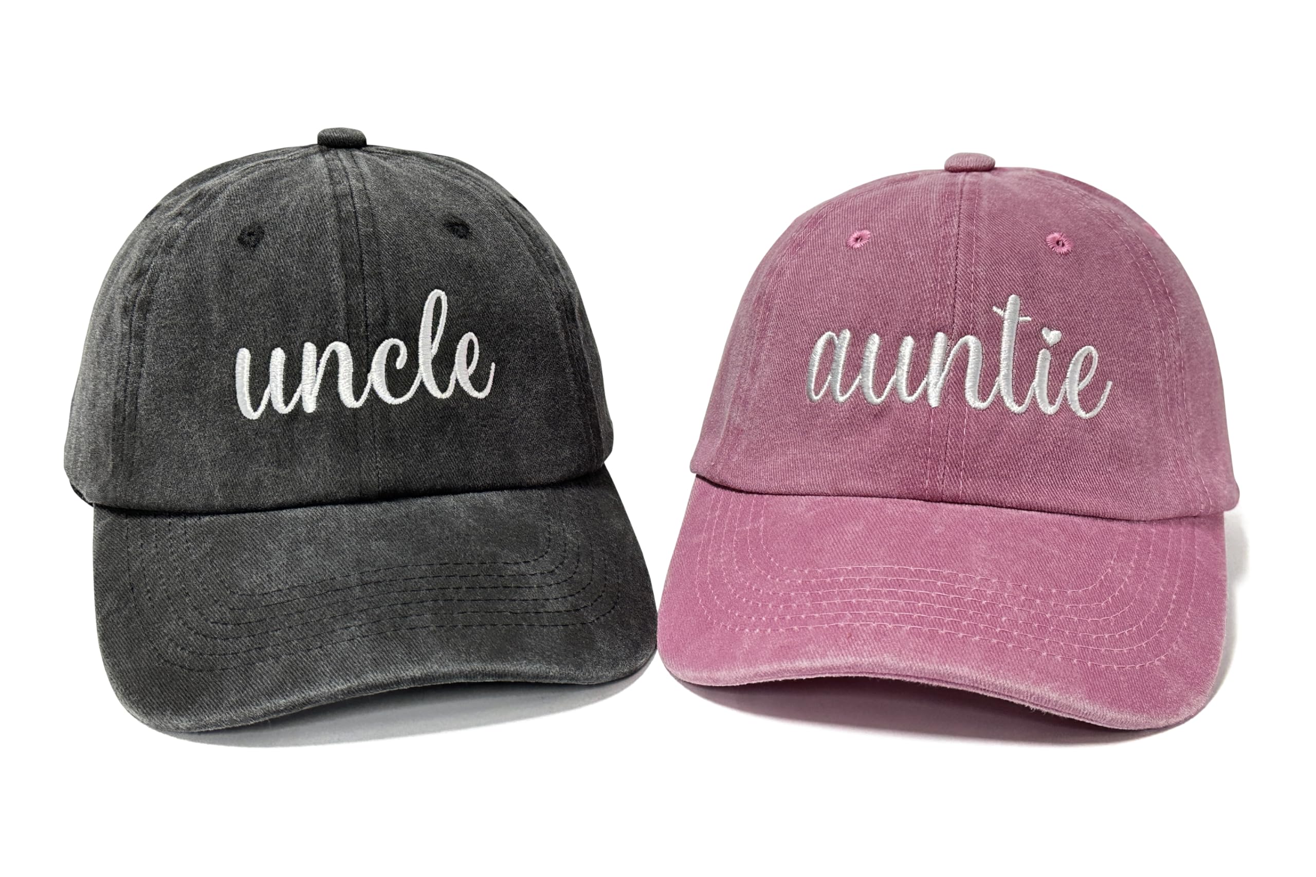 Embroidered Hats for Uncle Auntie Grandpa Grandma Mama Mini
