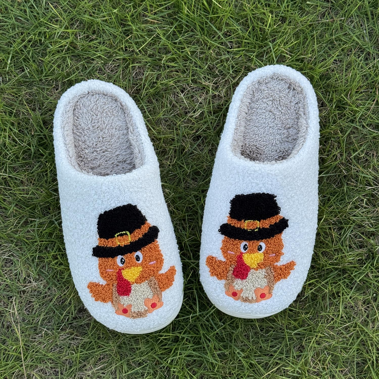 Cute Animal Slippers for Women Men Winter Fluffy Warm House Slippers Soft Plush Indoor outdoor Shoes