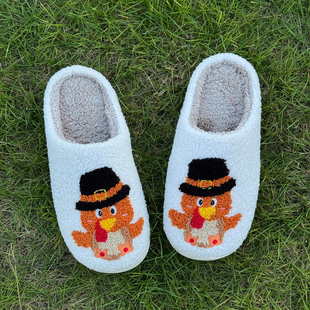 Cute Animal Slippers for Women Men Winter Fluffy Warm House Slippers Soft Plush Indoor outdoor Shoes