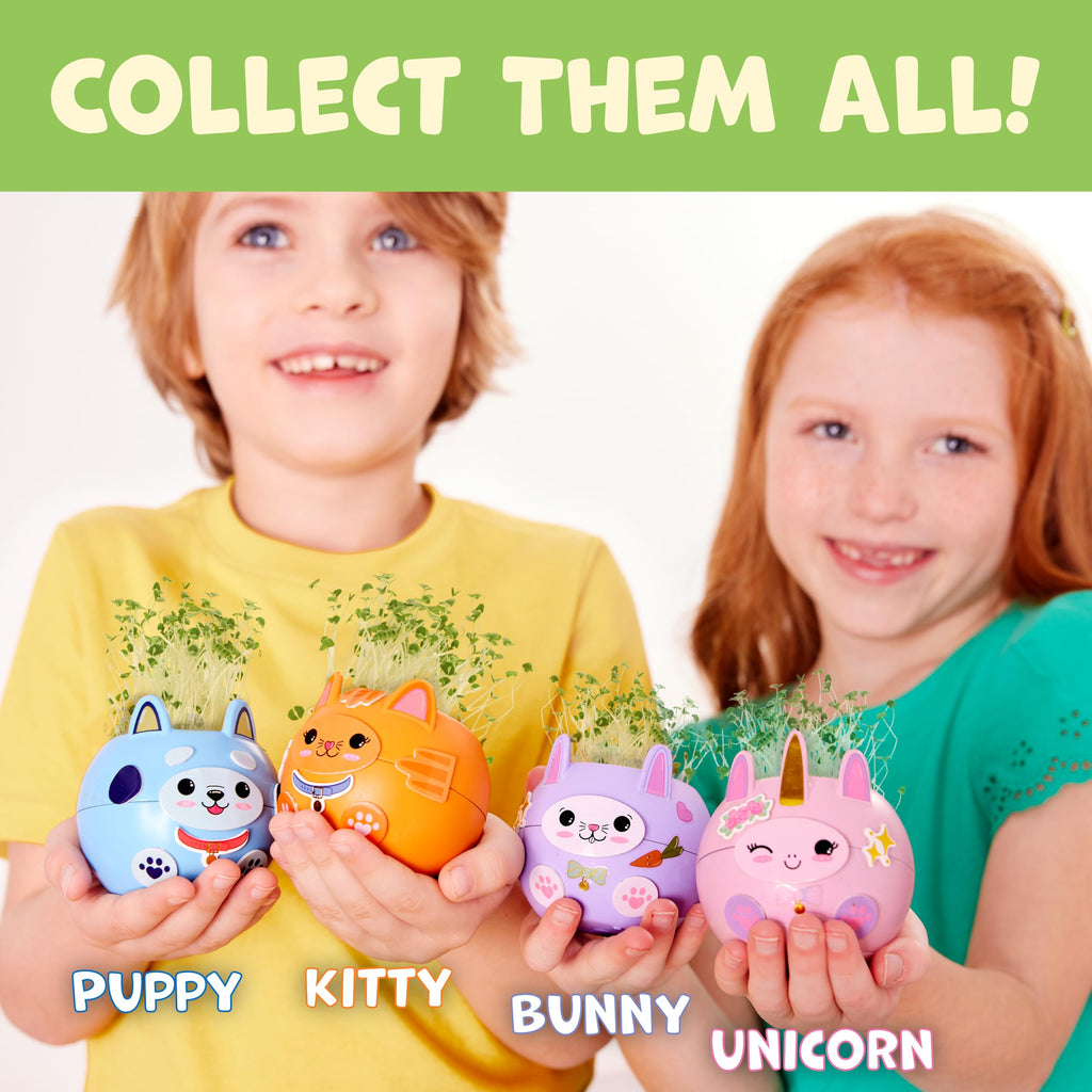 Creativity for Kids Plant-A-Pet: Kitty - Arts and Crafts for Kids, Mini Gifts for Girls and Screen Free Summer Fun for Kids, Chia Seed Plant Pet (Ages 6+)