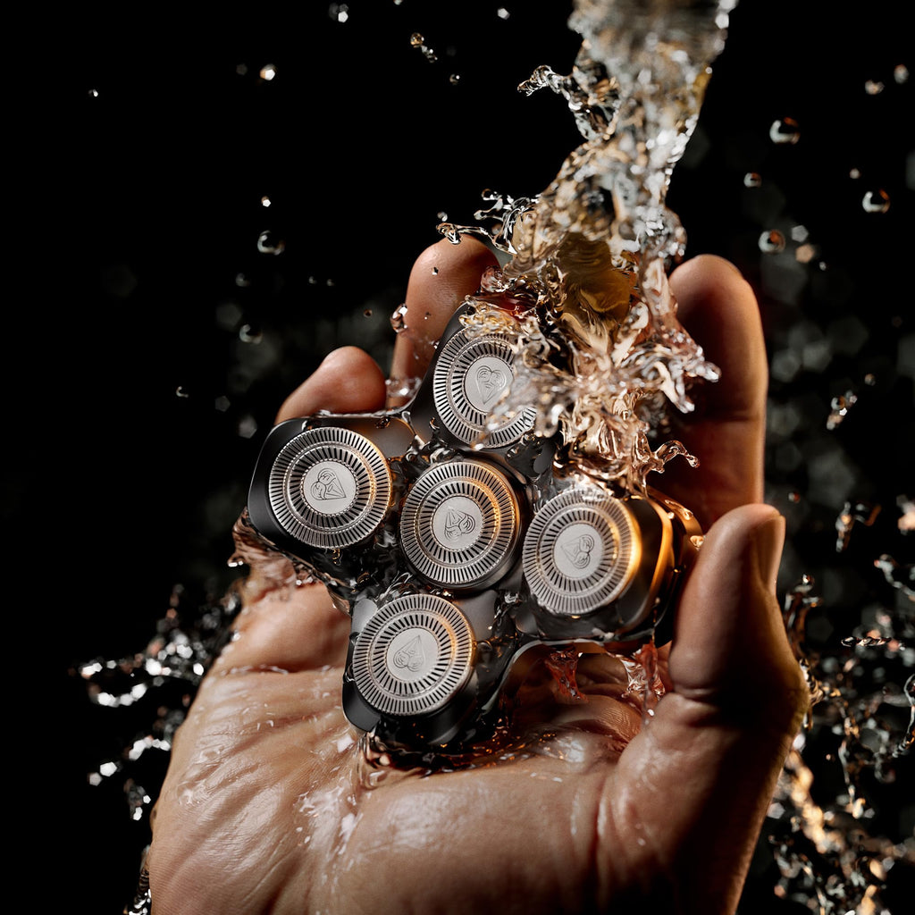 MANSCAPED® The Dome Shaver™ PRO Head Shaver for Bald Men – Five Rotary Blade Design with SkinSafe® & FlexAdjust Technology, Waterproof, USB-C & Wireless Charging Compatible with Travel Lock