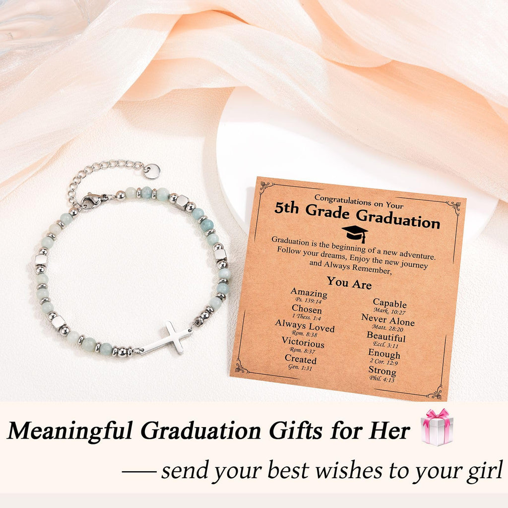 Religious Cross Bracelet for Women Girls, Christian Gifts for Daughter Granddaughter Sister in Christ Friend Niece on Birthday Christmas Easter Valentines Day Graduation