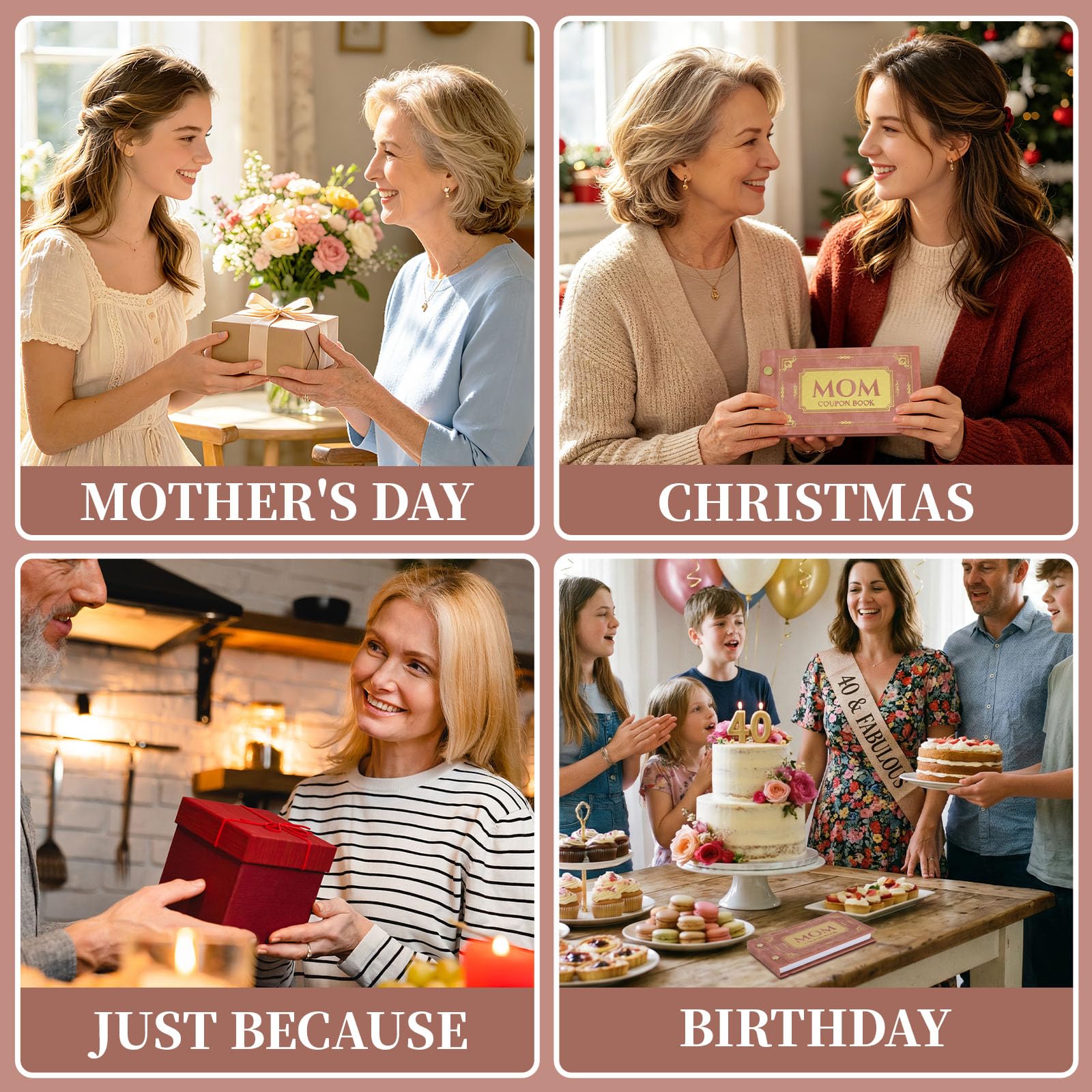 Love Coupons for Him – 30 Blank Personalized Coupons | Romantic Valentines Gifts for Him, Thoughtful Valentines Day Gifts for Husband, Cute Vday Gift for Boyfriend (Ruby Red)