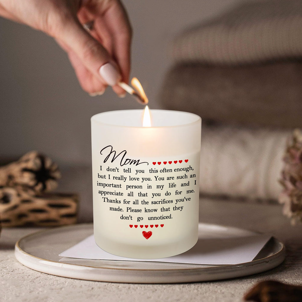 TEEZWONDER Mothers Day Gifts for Mom from Daughter Son - Favorite Child Vanilla Lavender Candle 10 oz - Dad Mom Birthday Gifts, Funny Gift for Grandma Grandpa, Scented Candles for Men Women