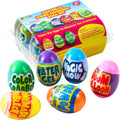 JOYIN 6pcs Prefilled Easter Eggs with Toys, Plastic Eggs with Science Experiment, Basket Stuffers for Boys & Girls, Easter Theme Party Favors