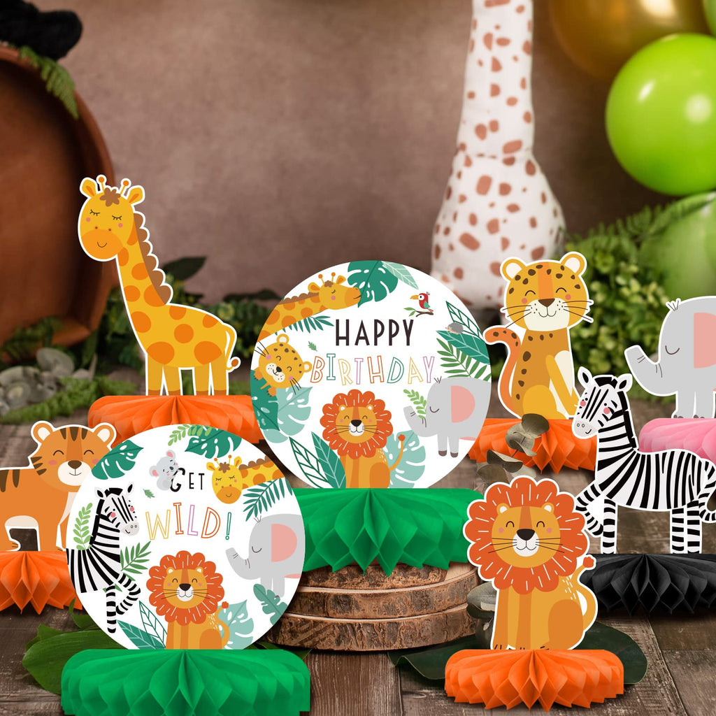 St Patrick's Day Decorations Set - St Patricks Day Honeycomb Centerpieces & Shamrock Beer Table Toppers, for Irish Classroom & St. Patrick's Day Party Supplies