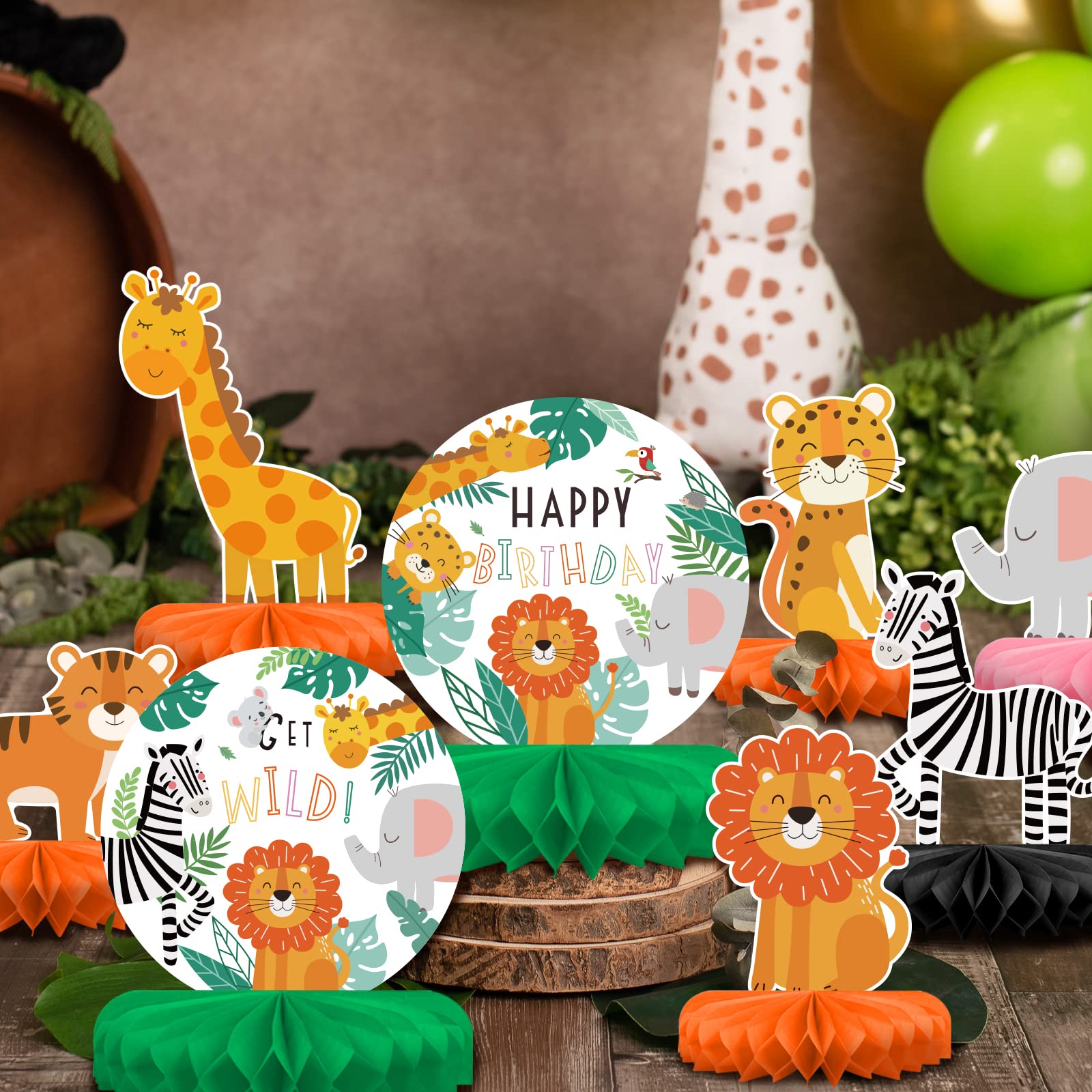 St Patrick's Day Decorations Set - St Patricks Day Honeycomb Centerpieces & Shamrock Beer Table Toppers, for Irish Classroom & St. Patrick's Day Party Supplies