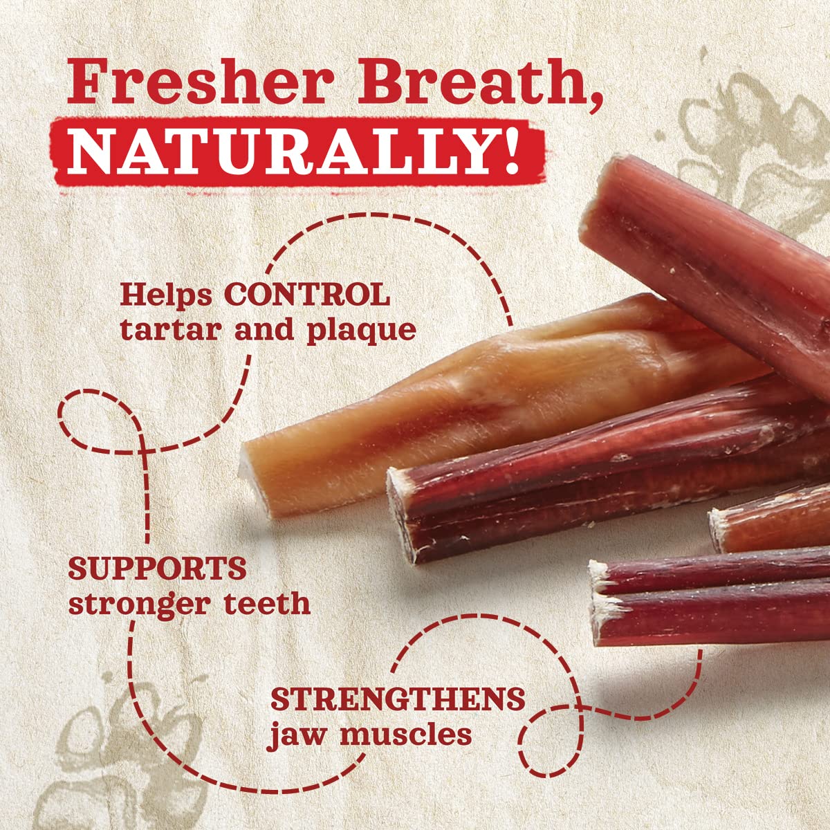 Natural Farm Bully Sticks (6 Inch, 15 Count), Single Ingredient: 100% Beef Chews, Grass-Fed, Non-GMO, Grain-Free, Fully Digestible Treats for Puppies, Small or Senior Dog