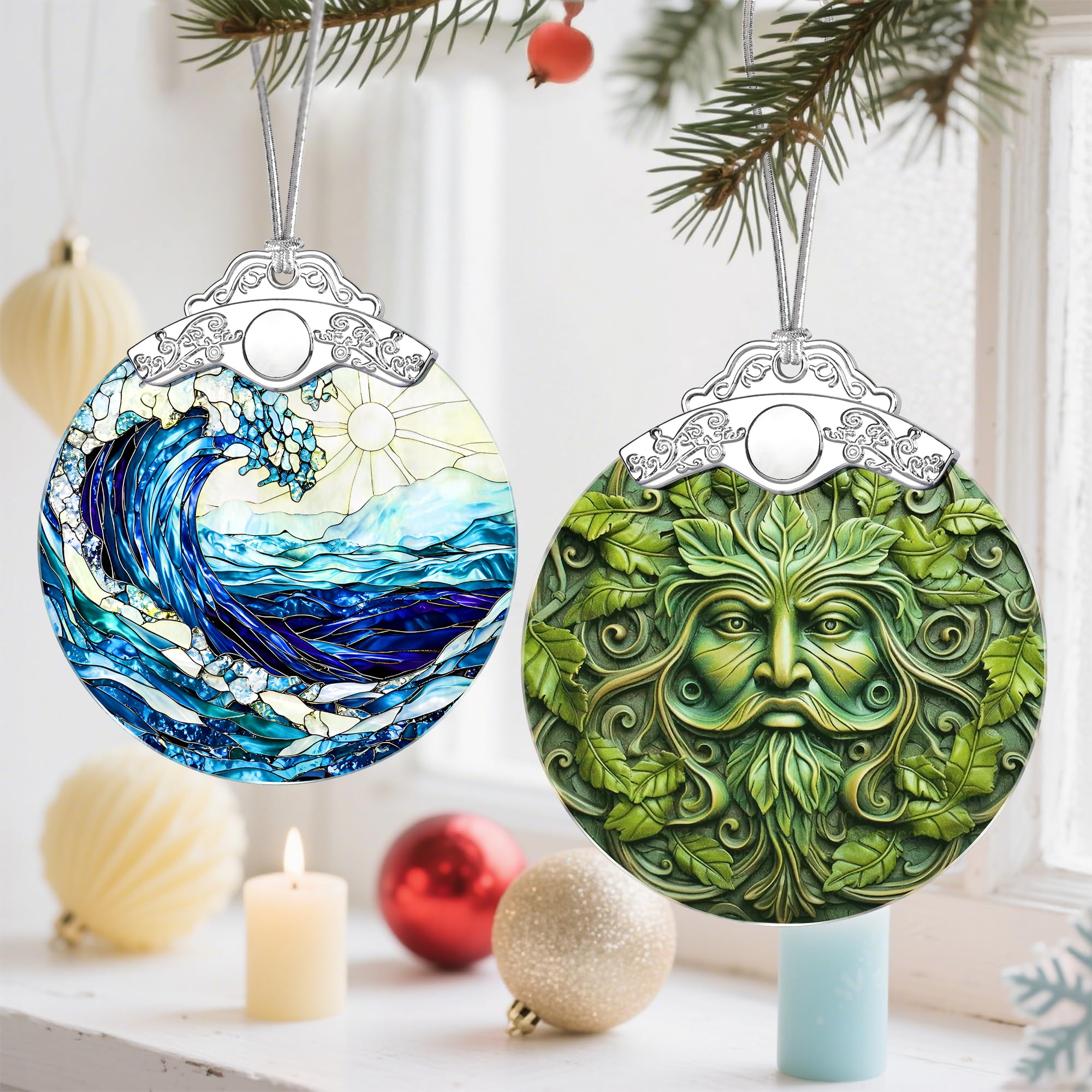 Christmas Ornaments, Christmas Tree Decorations, Keepsake Ornaments, Holiday Decor, Holiday & Xmas Gifts. Gifts for Plant Lovers & Nature Lovers - Nature Goddess-Theme