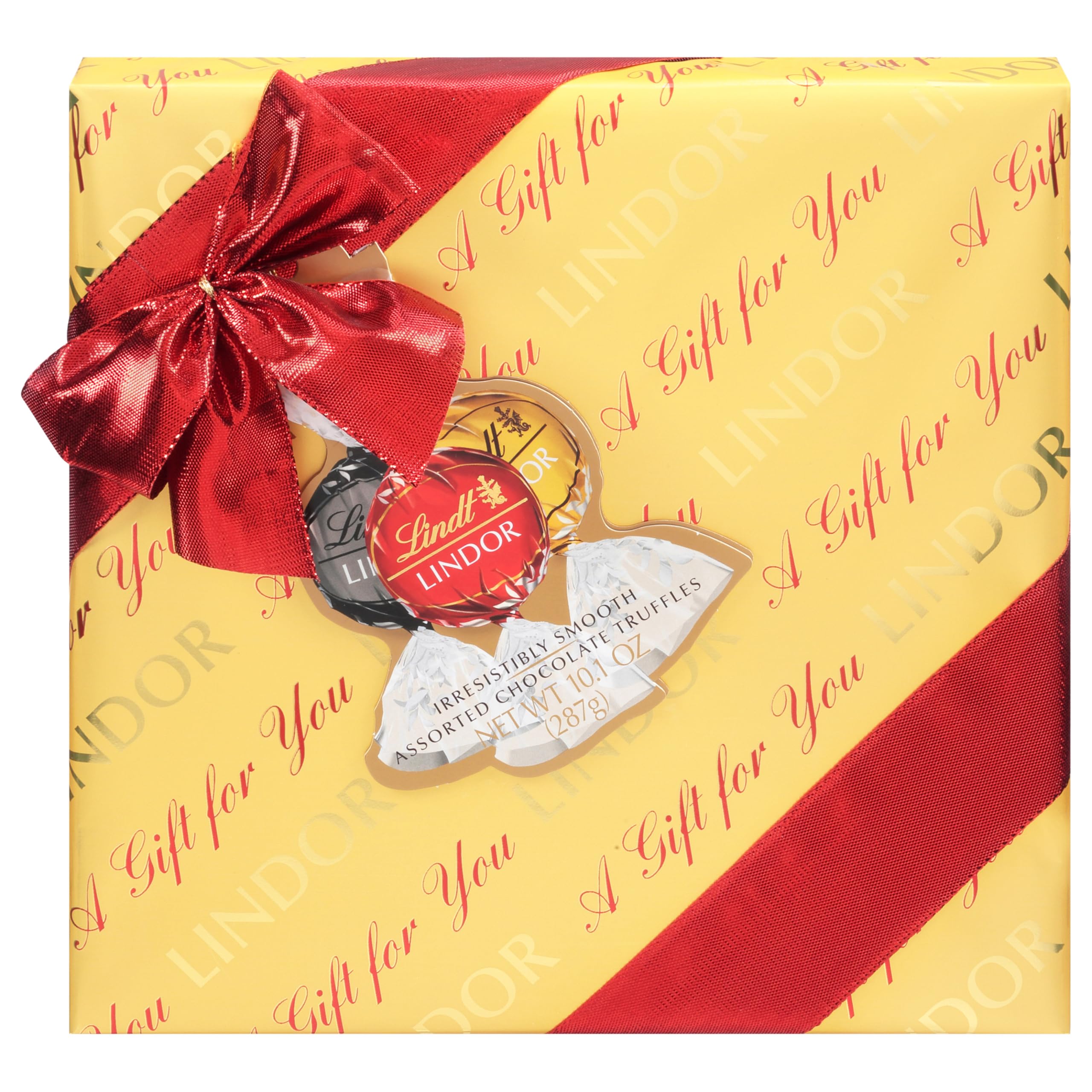 Lindt LINDOR Holiday Snickerdoodle White Chocolate Candy Truffles with Smooth, Melting Truffle Center, 8.5 oz. Bag