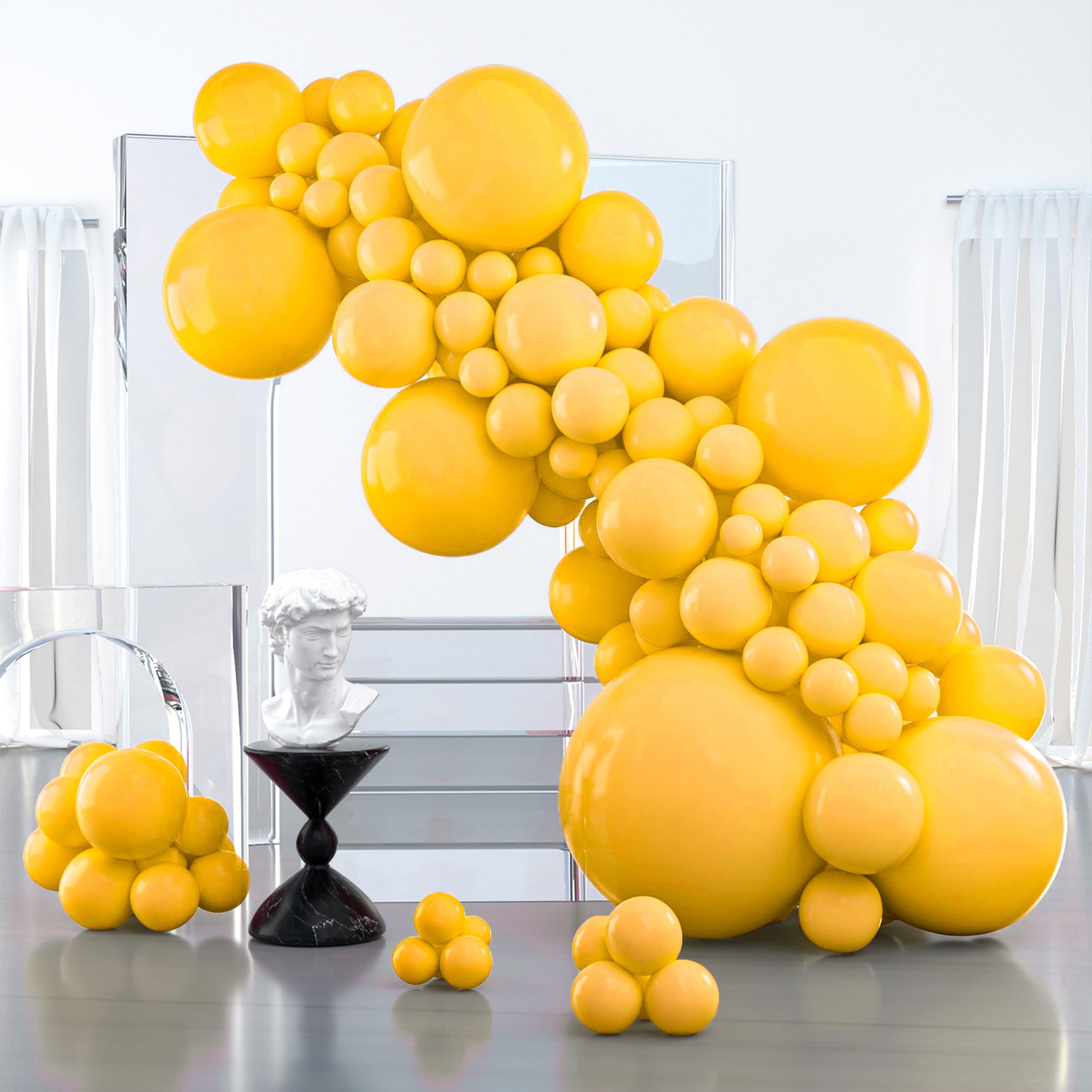 PartyWoo Gold Balloons 100pcs 12 Inch Gold Latex Helium Balloons for Birthday Wedding Anniversary Baby Shower Graduation Bachelorette Retirement Engagement Tea Casino Disco Party Decorations Gold-G101