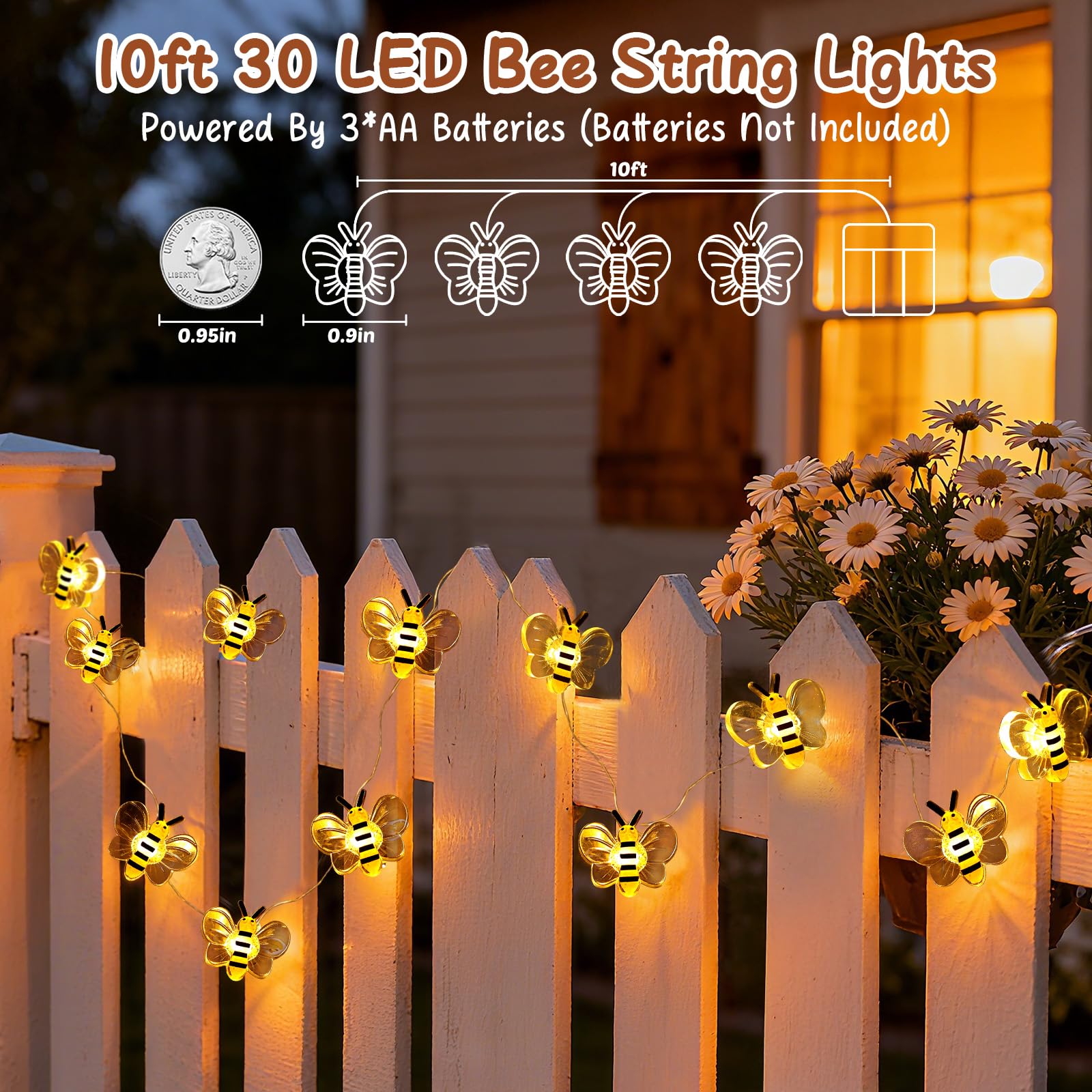 Coquimbo Christmas Decorations Indoor 10FT 30 LED Nutcracker String Lights Cute Fairy Lights Indoor Outdoor for New Year Party, Fireplace, Window, Front Door