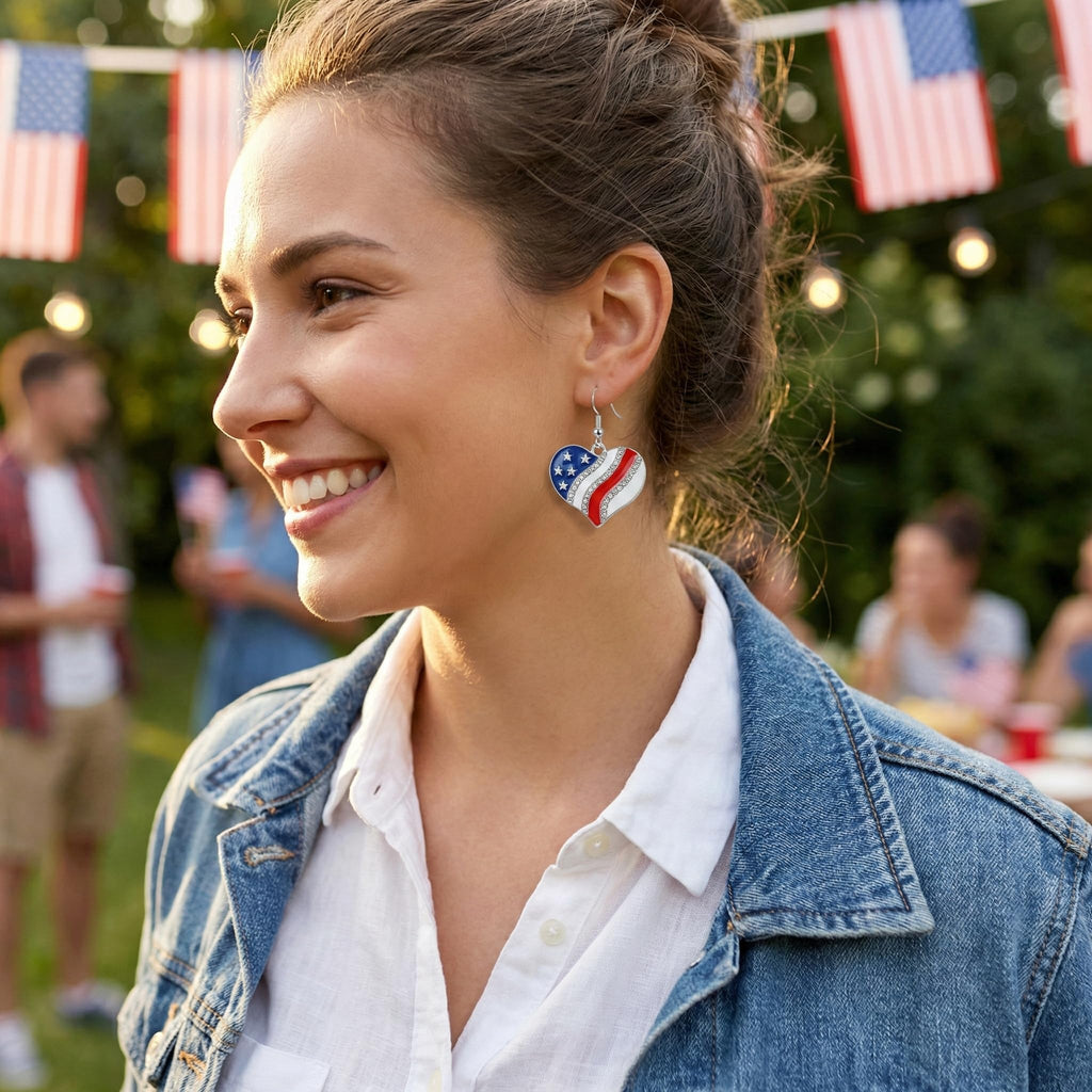 Halloween, Christmas, 4th of July Patriotic Earrings, Holiday Earrings Independence Day Stud Dangle Drop Earrings Hook Fashion Jewelry Gift for Women