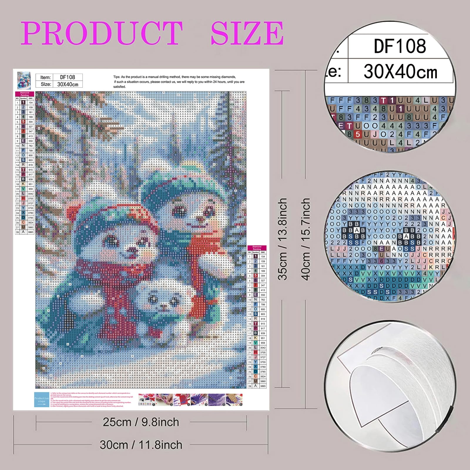 DIYDECORFUN Thanksgiving Turkey Diamond Painting Kits for Adults, 5D Fall Diamond Art Kits for Beginners, Full Round Drill Diamond Dot Painting Gem Art Kits,Home Wall Decor 13.8x13.8 Inch