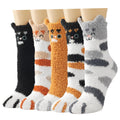 Plush Fuzzy Socks for Women Fluffy Cozy Slipper Socks Fall Thanksgiving Birthday Gifts for Her