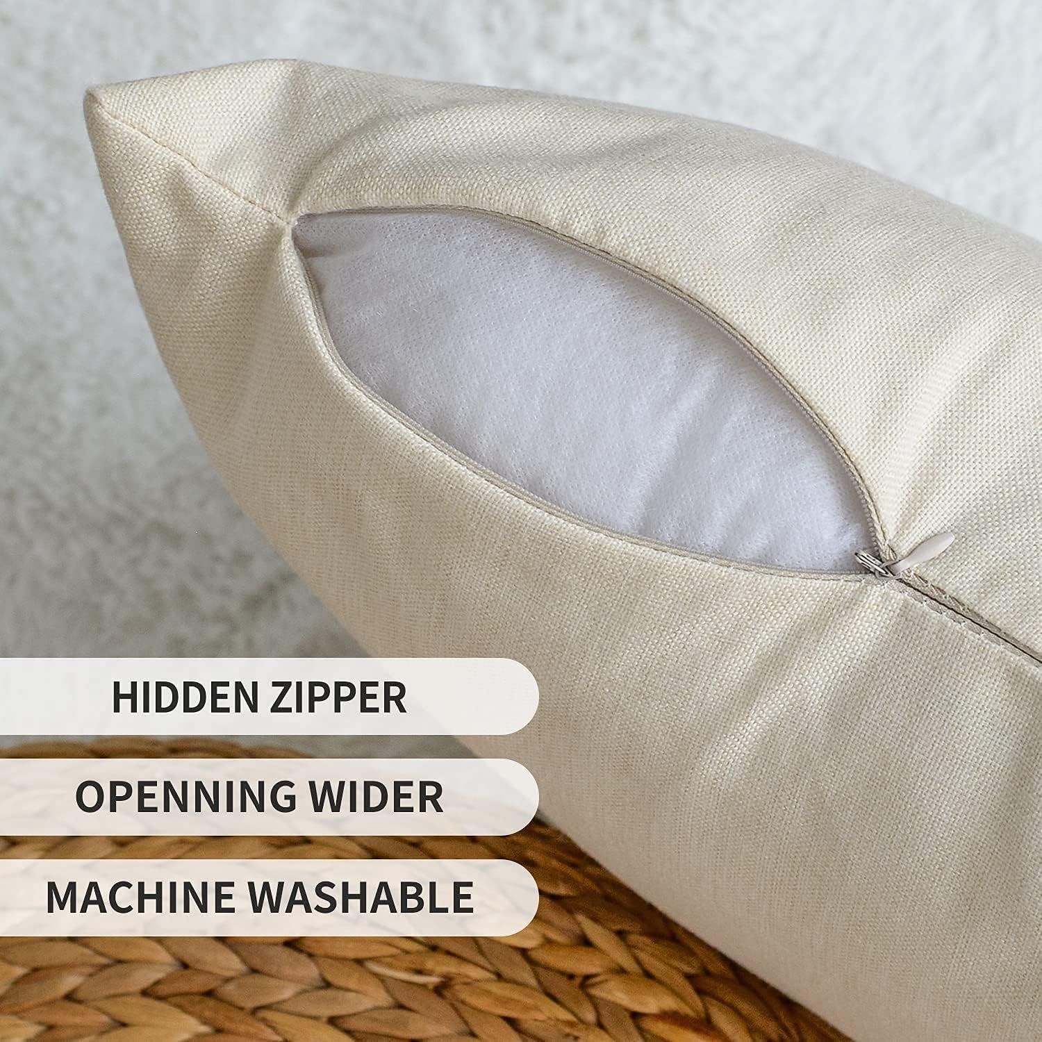 AVOIN colorlife Let Freedom Ring Stars Fireworks Flower Red Throw Pillow Covers, 12 x 20 Inch 4th of July Patriotic Independence Memorial Day USA Flag Cushion Case for Sofa Couch Set of 4