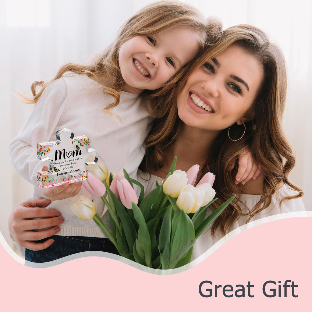 Engraved Acrylic Block Puzzle - Sentimental Gift for Her - Valentine's Day & Fiance Birthday Gift