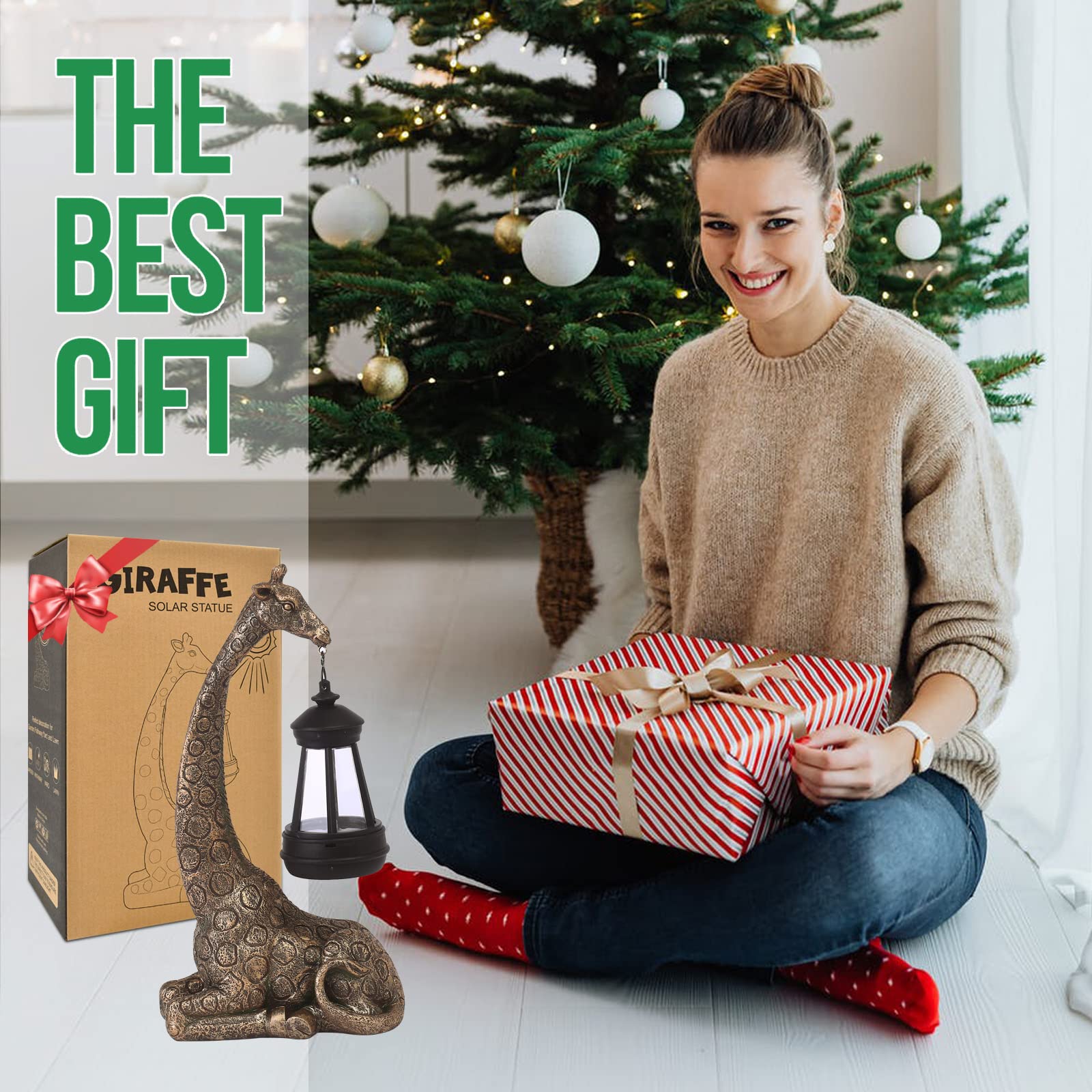 Goodeco Elephant Statue for Garden Decor with Gift Appeal - Ideal Gifts for Women, Mom or Birthdays, Beautifully Crafted Outdoor & Home Decor to Wow Your Guests (11" Elephant)