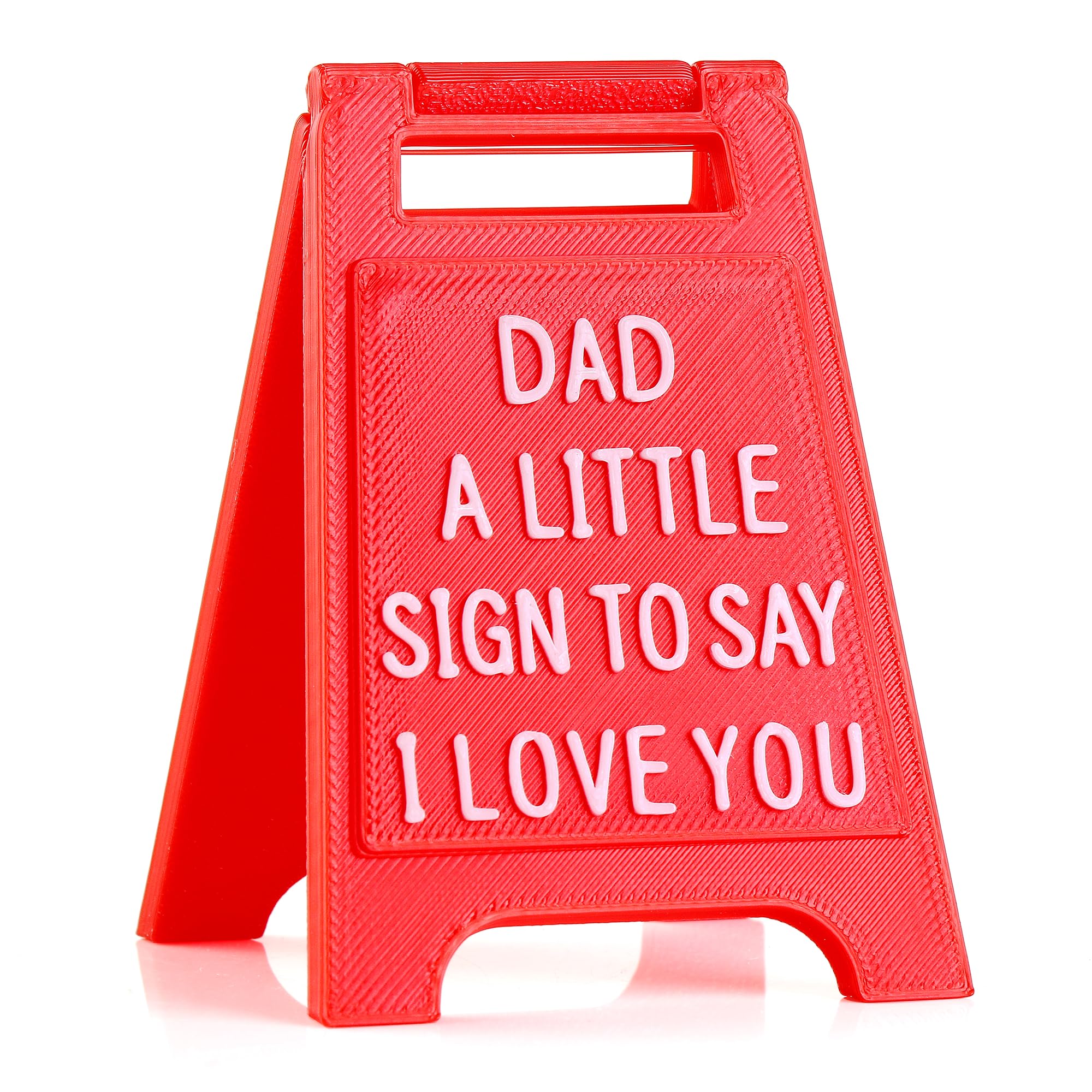 Romantic Mini Desk Sign with “I Love You” Message – Valentine’s Day & Romantic Anniversaries Gift for Her or Him – Cute Freestanding Love Keepsake - Premium Plastic Solid Freestanding Desk Sign