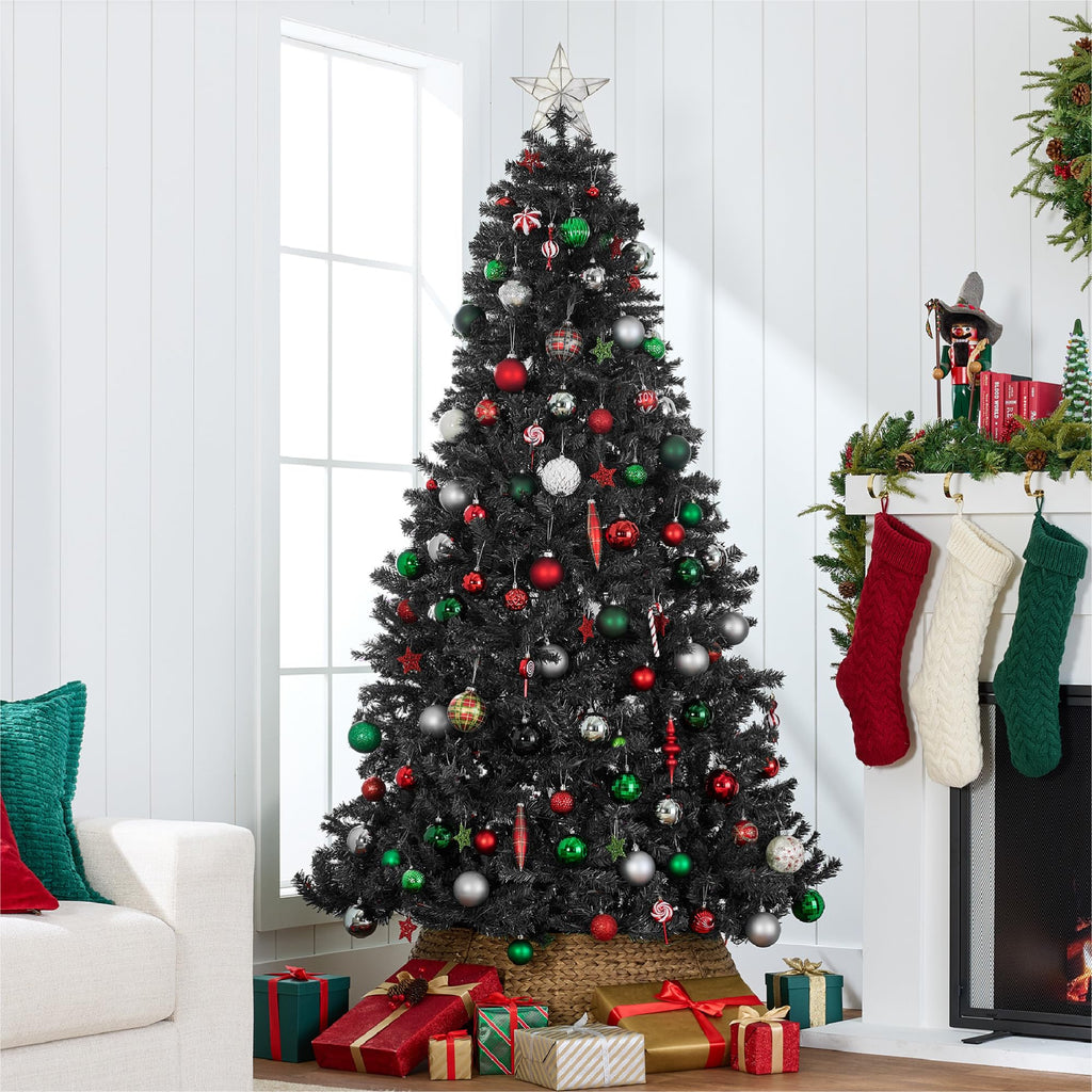 Best Choice Products Artificial Christmas Tree, 7.5ft Premium Unlit Realistic Spruce Holiday Décor w/Dense Branches, Easy Assembly, Metal Base