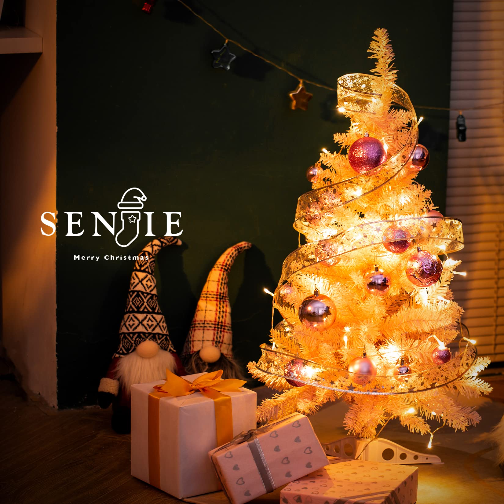 Small Christmas Tree 3FT Artificial Desktop Xmas Tree for Holiday Decor 160 Branch Tips,Green