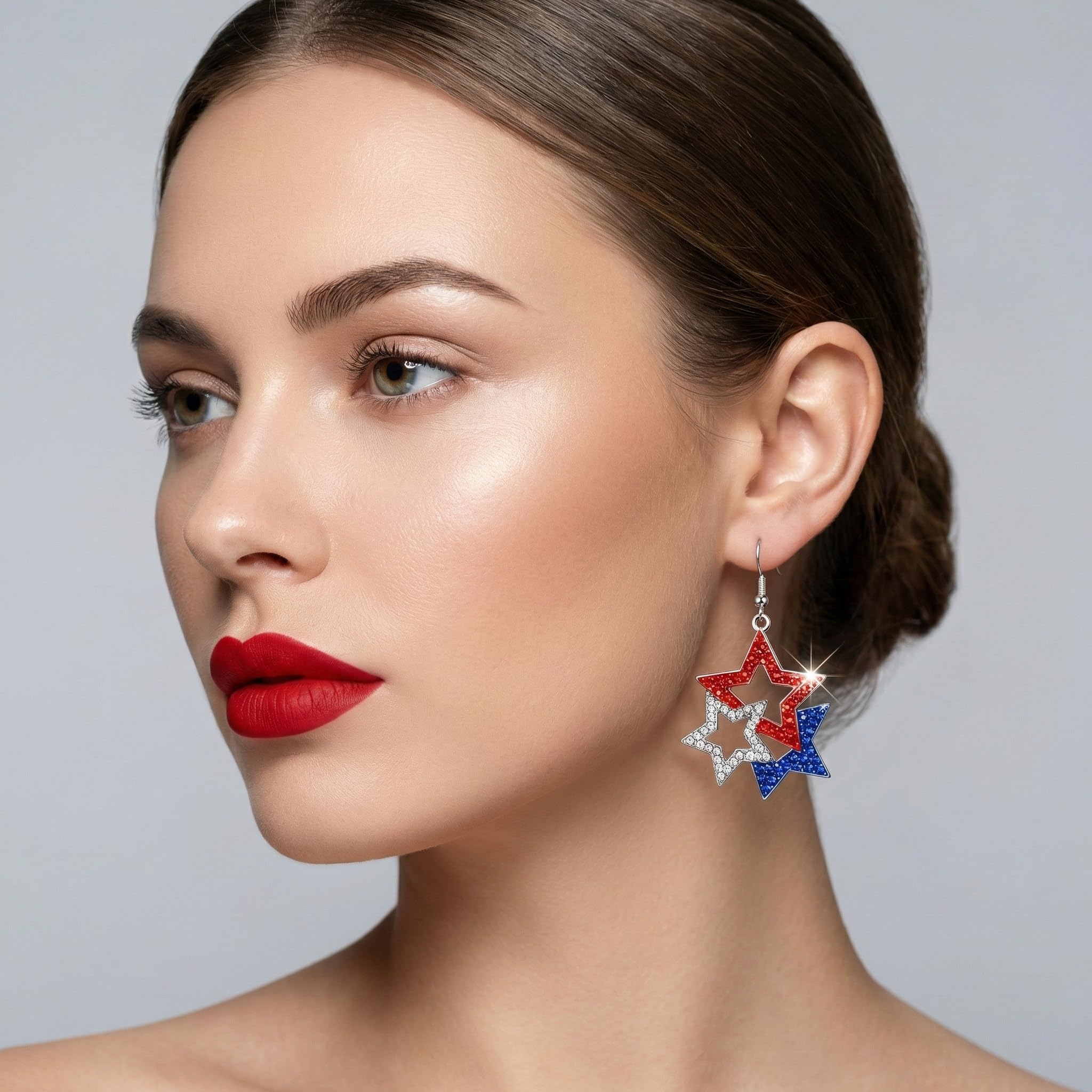 Halloween, Christmas, 4th of July Patriotic Earrings, Holiday Earrings Independence Day Stud Dangle Drop Earrings Hook Fashion Jewelry Gift for Women