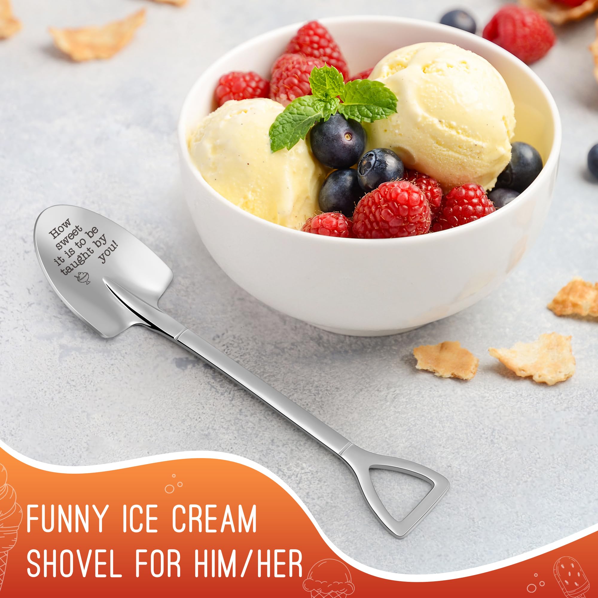 Funny Gifts for Mom Mothers Day - Mom Mother's Day Birthday Gifts from Daughter Son Kids Mom's Ice Cream Shovel Spoon Scoop Gift for Mother-in-law Mama Mommy Anniversary Present Ideas Kitchen Gadgets