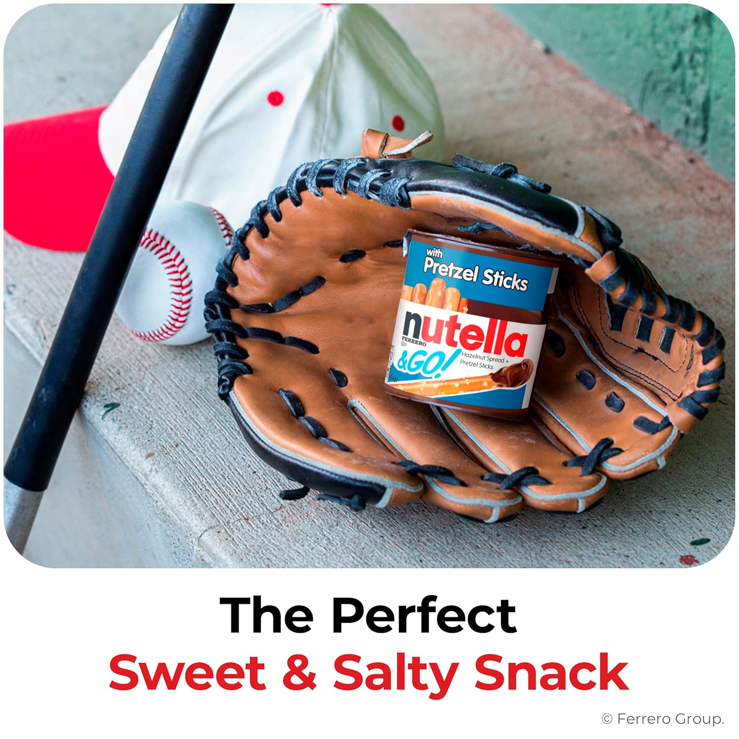 Nutella & GO! Chocolate Hazelnut Spread with Cocoa + Pretzel Sticks, 24 Snack Packs, 1.9 oz Each