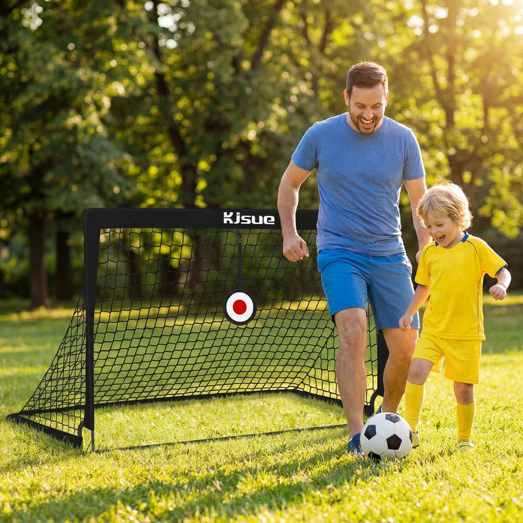 Soccer Goal, Kids Soccer Goals for Backyard Set of 2, 4 x 3ft Soccer Net Training Equipment, Pop Up Toddler Soccer Goal for Outdoor Indoor Sports Games