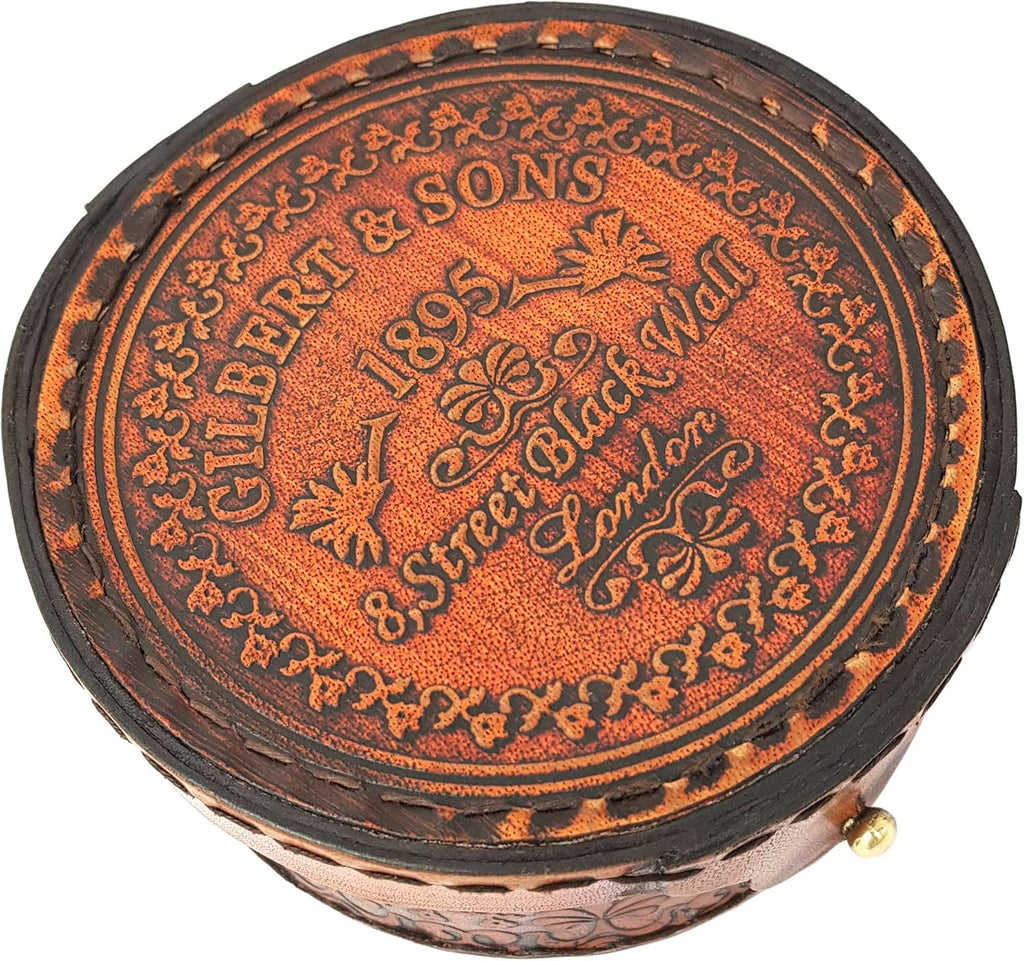 Brass Nautical - Antique Brass & Copper Sundial Compass, Sundial Clock in Box Gift Sun Clock Ship Replica Watch