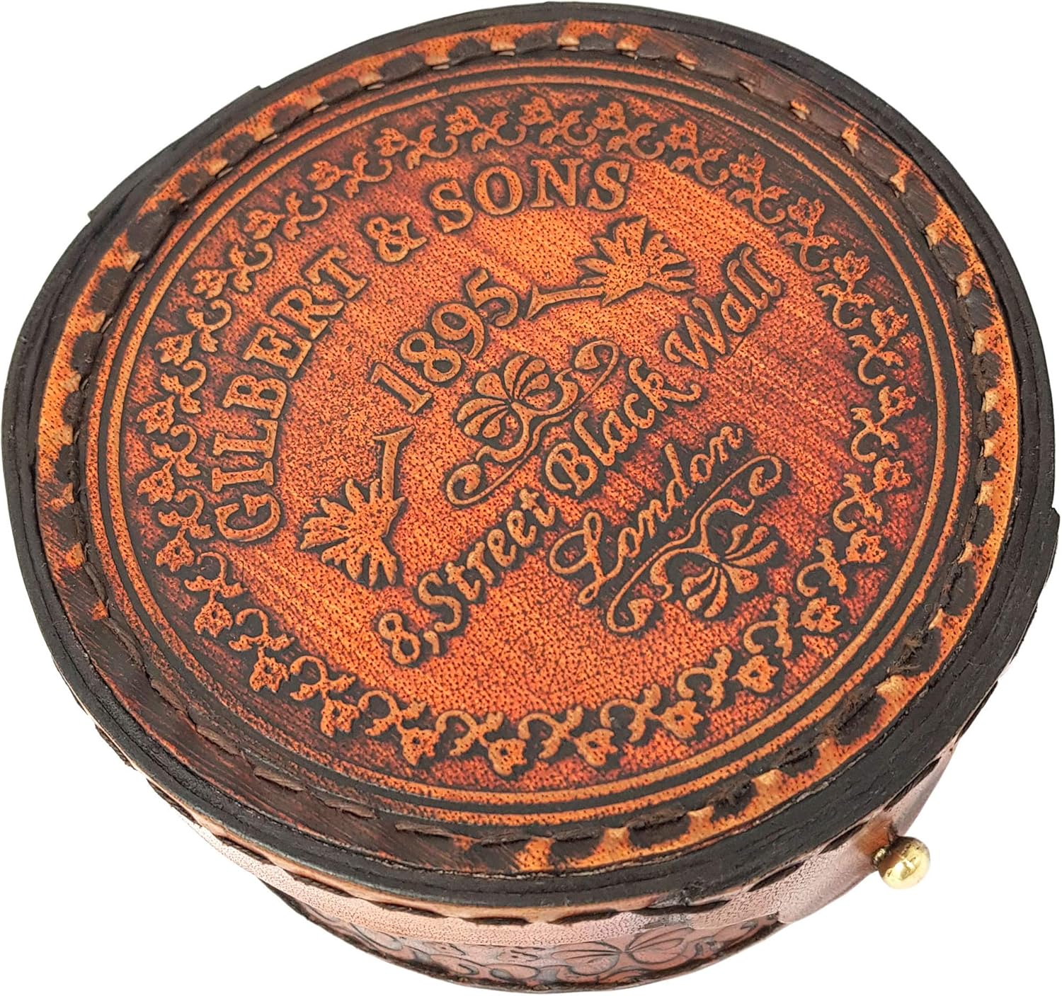 Brass Nautical - Antique Brass & Copper Sundial Compass, Sundial Clock in Box Gift Sun Clock Ship Replica Watch