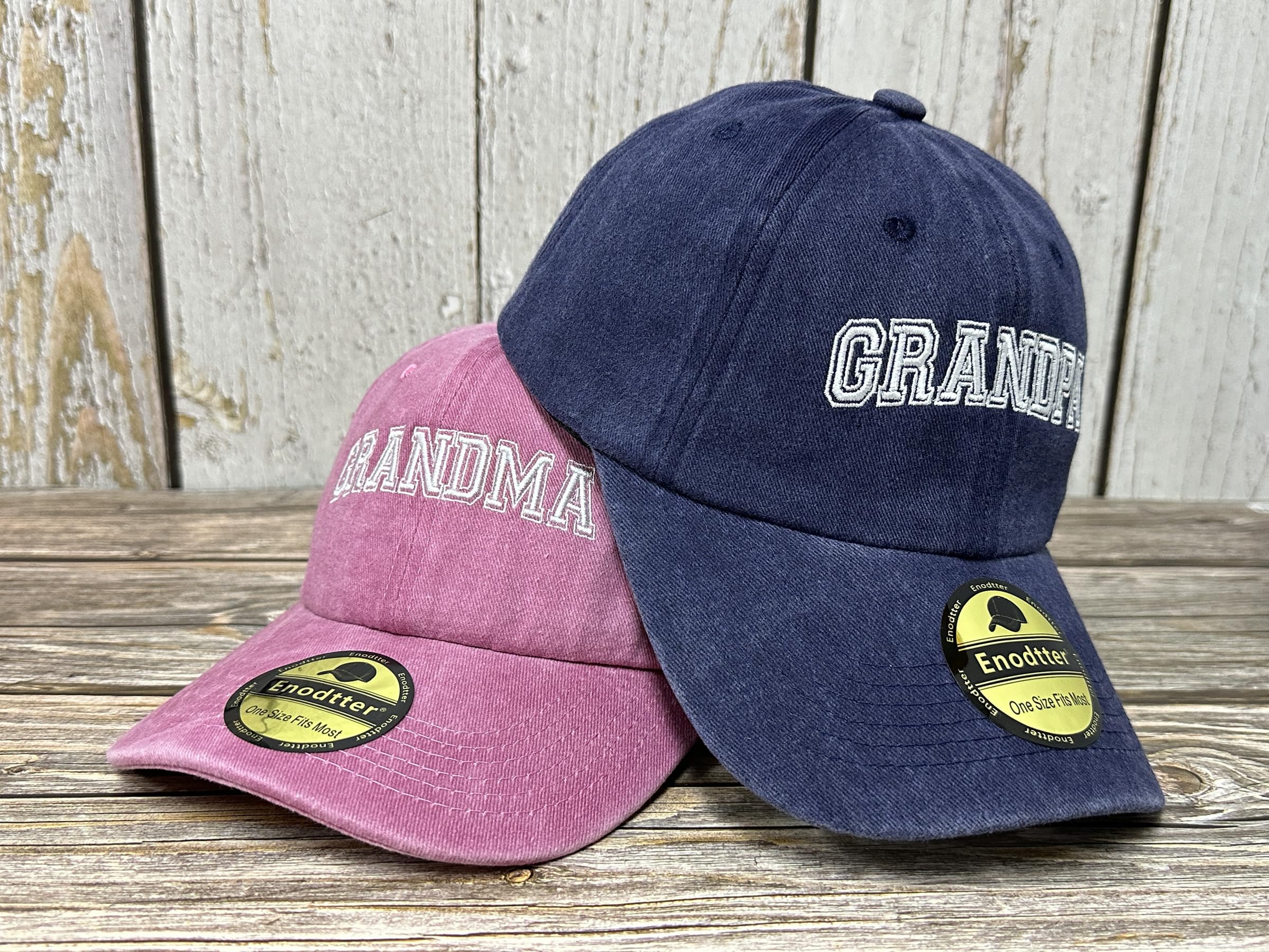 Embroidered Hats for Uncle Auntie Grandpa Grandma Mama Mini