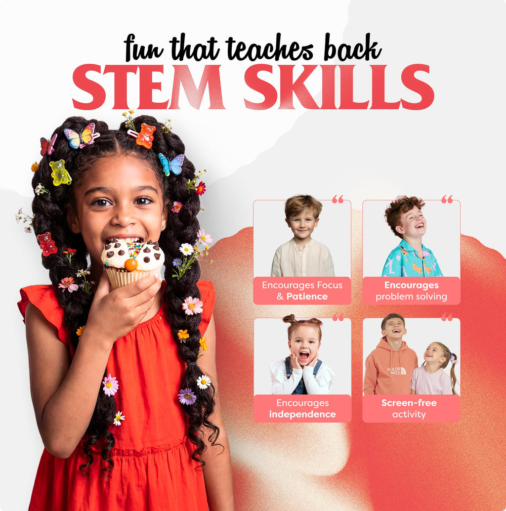 Baketivity DIY Cake Pop Baking Kit for Kids - Premeasured Ingredients, Decorating Supplies