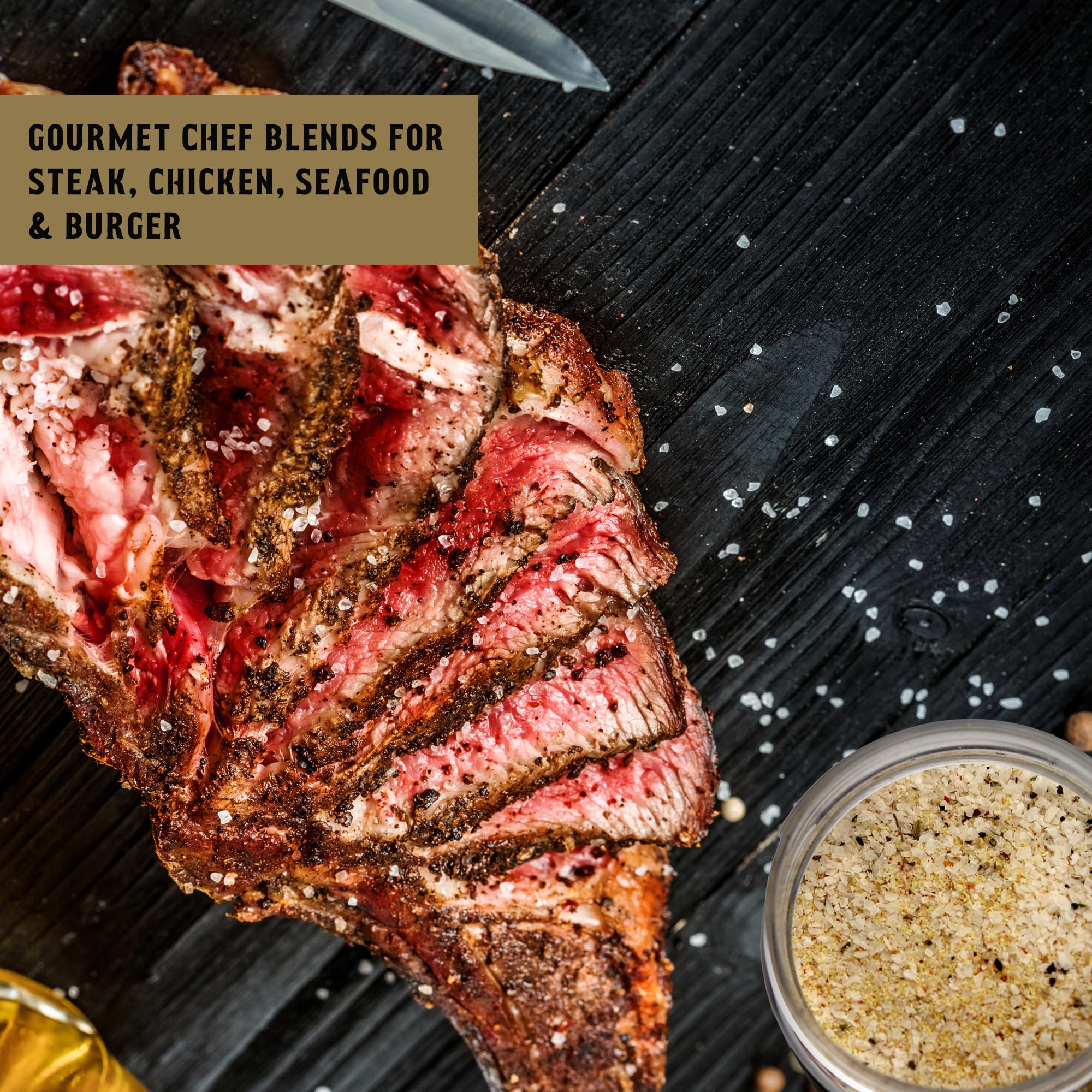 Ultimate Grilling Gift for Men - BBQ Accessories - Gourmet Spice Blends & Seasonings, Tongs, BBQ Magnet, Meat Rubs, Unique Gift for Guys, Dad, Son, Brother, Father in Law, Cooking Chefs, 17 Piece Set