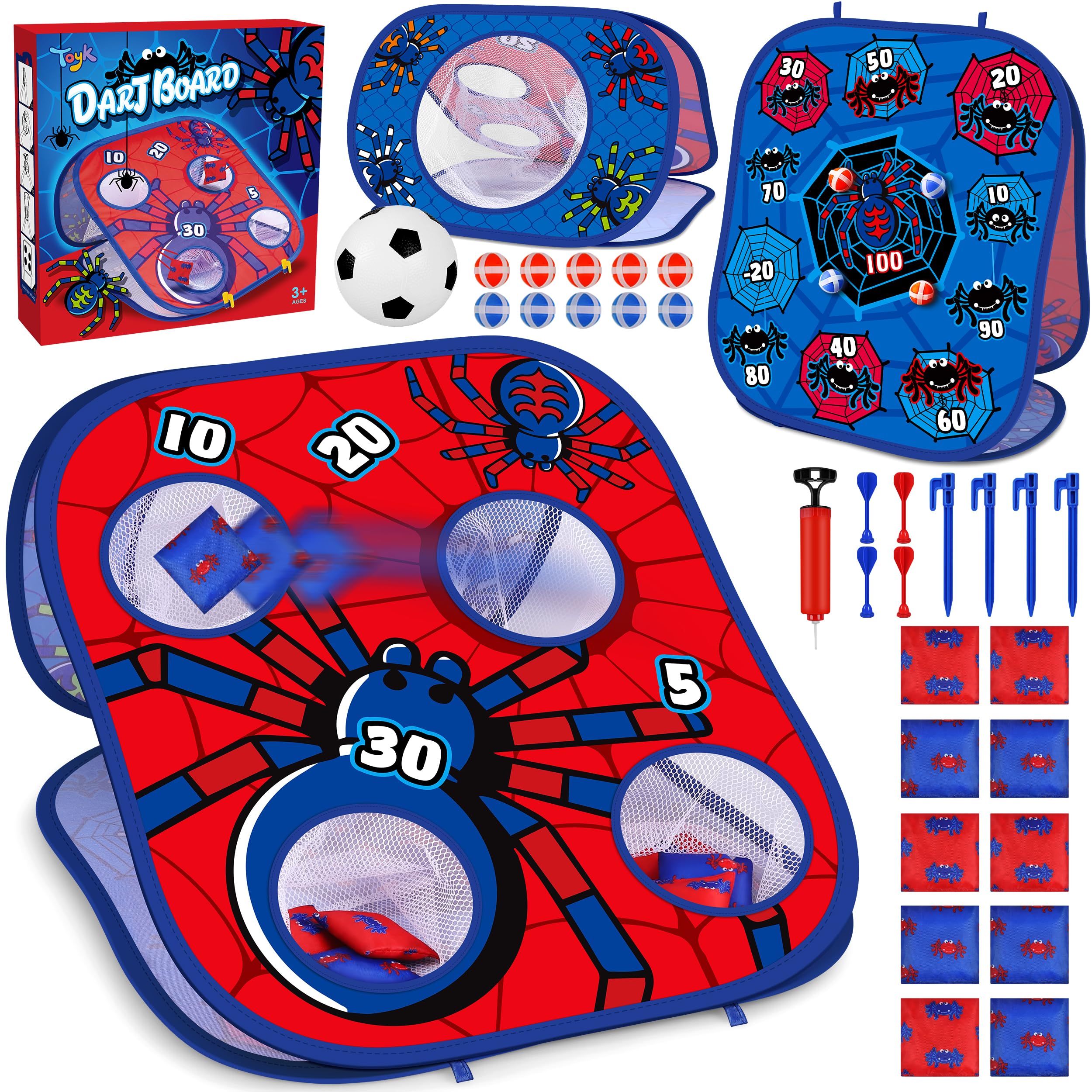 Animal Bean Bag Toss Game Toy Outdoor Toss Game, Family Party Party Supplies for Kids, Gift for Boys Birthday or Christmas for Toddlers Ages 3 4 5 6 Year Old