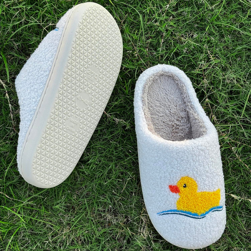 Cute Animal Slippers for Women Men Winter Fluffy Warm House Slippers Soft Plush Indoor outdoor Shoes
