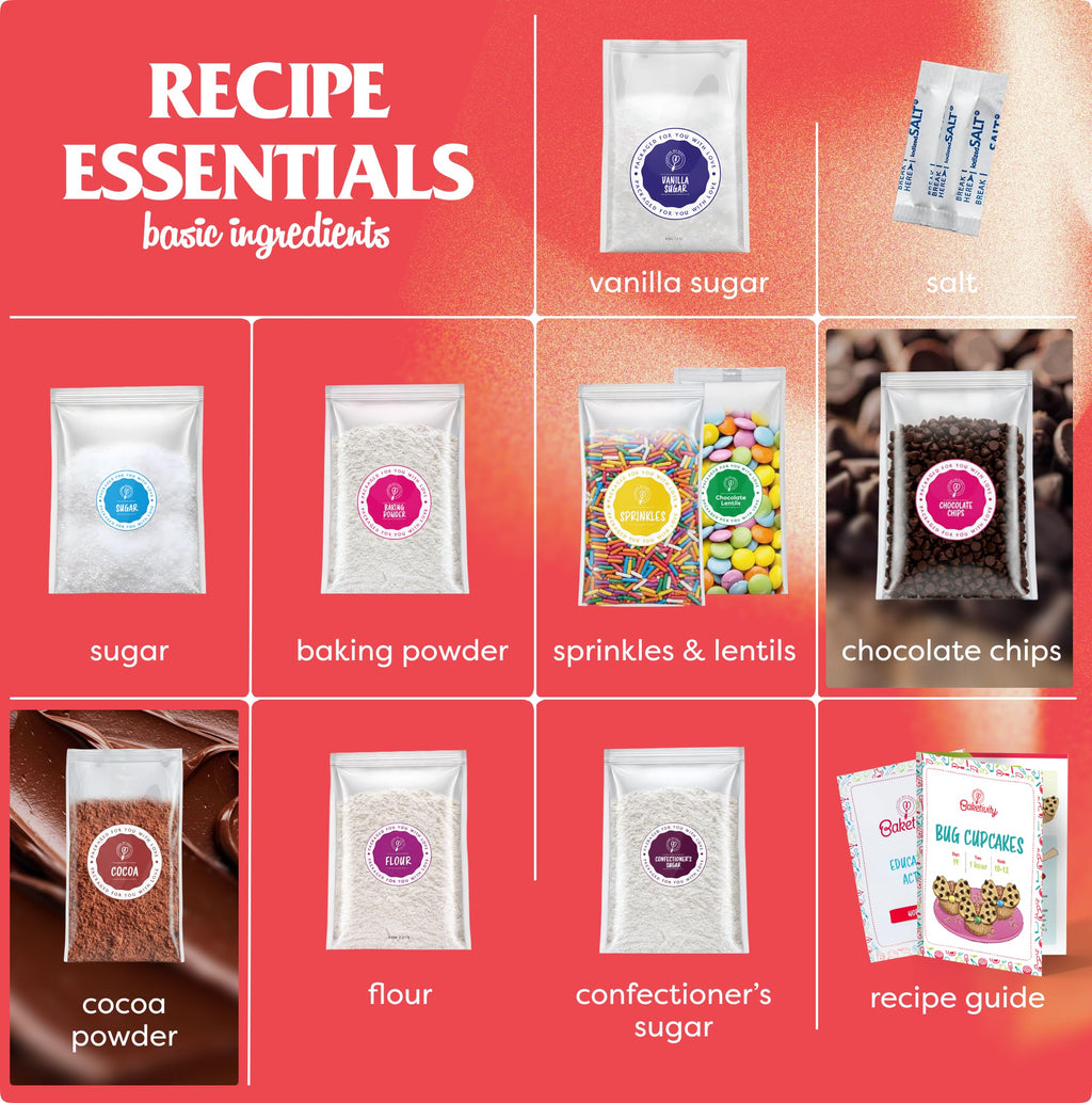 Baketivity DIY Cake Pop Baking Kit for Kids - Premeasured Ingredients, Decorating Supplies