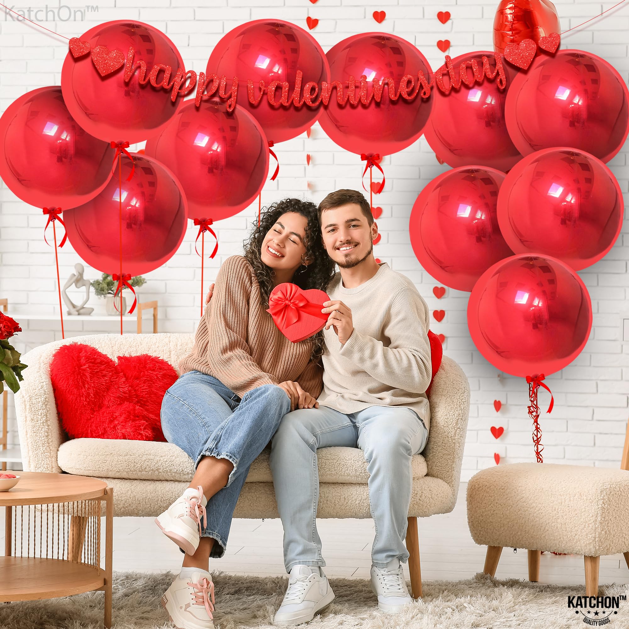 KatchOn, Large Gold Foil Balloons - 22 Inch, Pack of 12 | Gold Balloons for Graduation Decorations 2026 | Mylar Balloons for Anniversary, Wedding, Golden Birthday Party Decorations