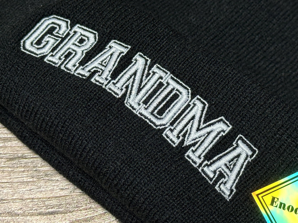 Mr Mrs Grandpa Grandma Dad Mom Hubby Wifey Beanie Hats