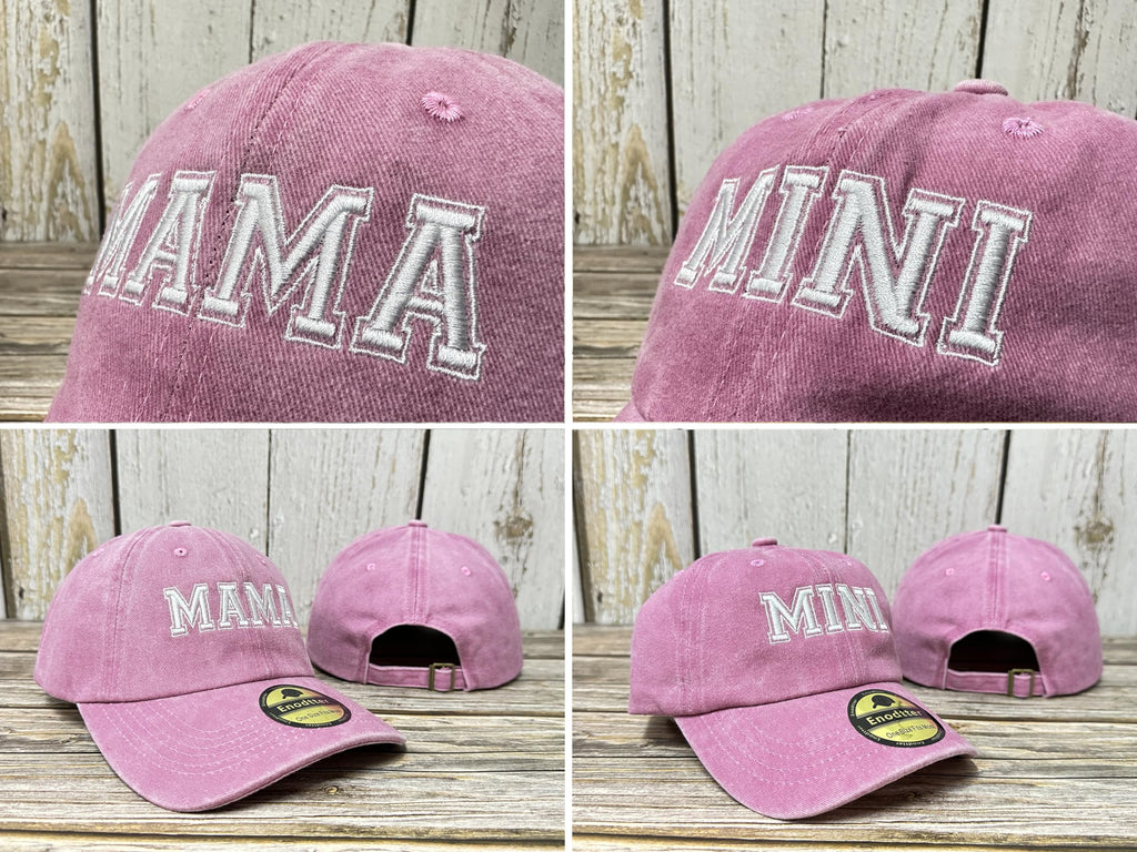Embroidered Hats for Uncle Auntie Grandpa Grandma Mama Mini