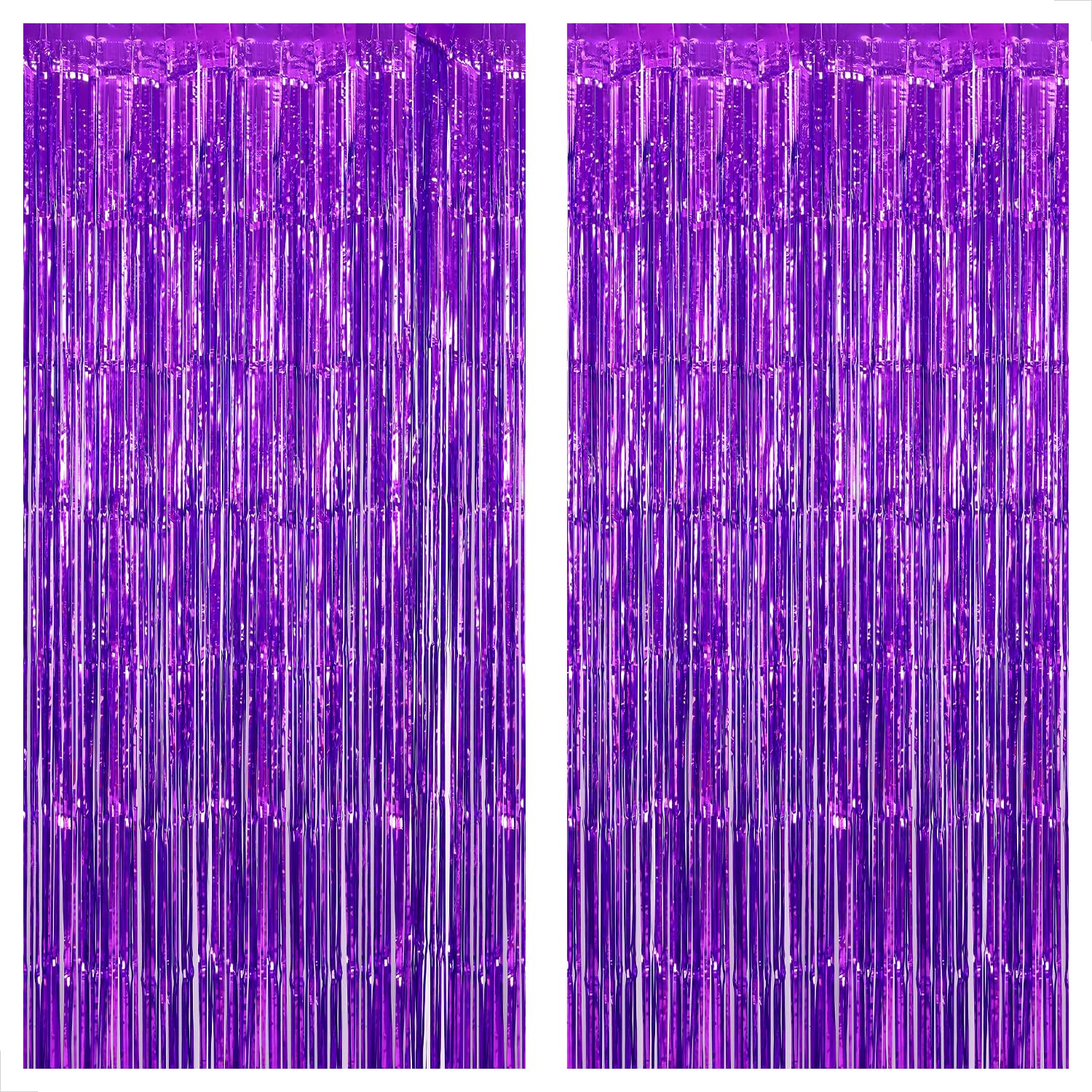 KatchOn, XtraLarge Gold Streamers Backdrop - 3.2x8 Feet, 2 Pcs | Gold Fringe Backdrop Curtain for Ramadan Decorations for Home, Casino, 50th Birthday Decoration | Graduation Decorations 2026