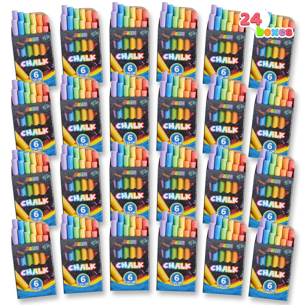 JOYIN 432 Counts Mini Chalk Set for Kids, Non-Toxic Mini Chalk for Boys Girls 3+, School Supplies for Teachers, Goody Bag Fillers, Sidewalk Chalk Party Favors (36 Boxes)