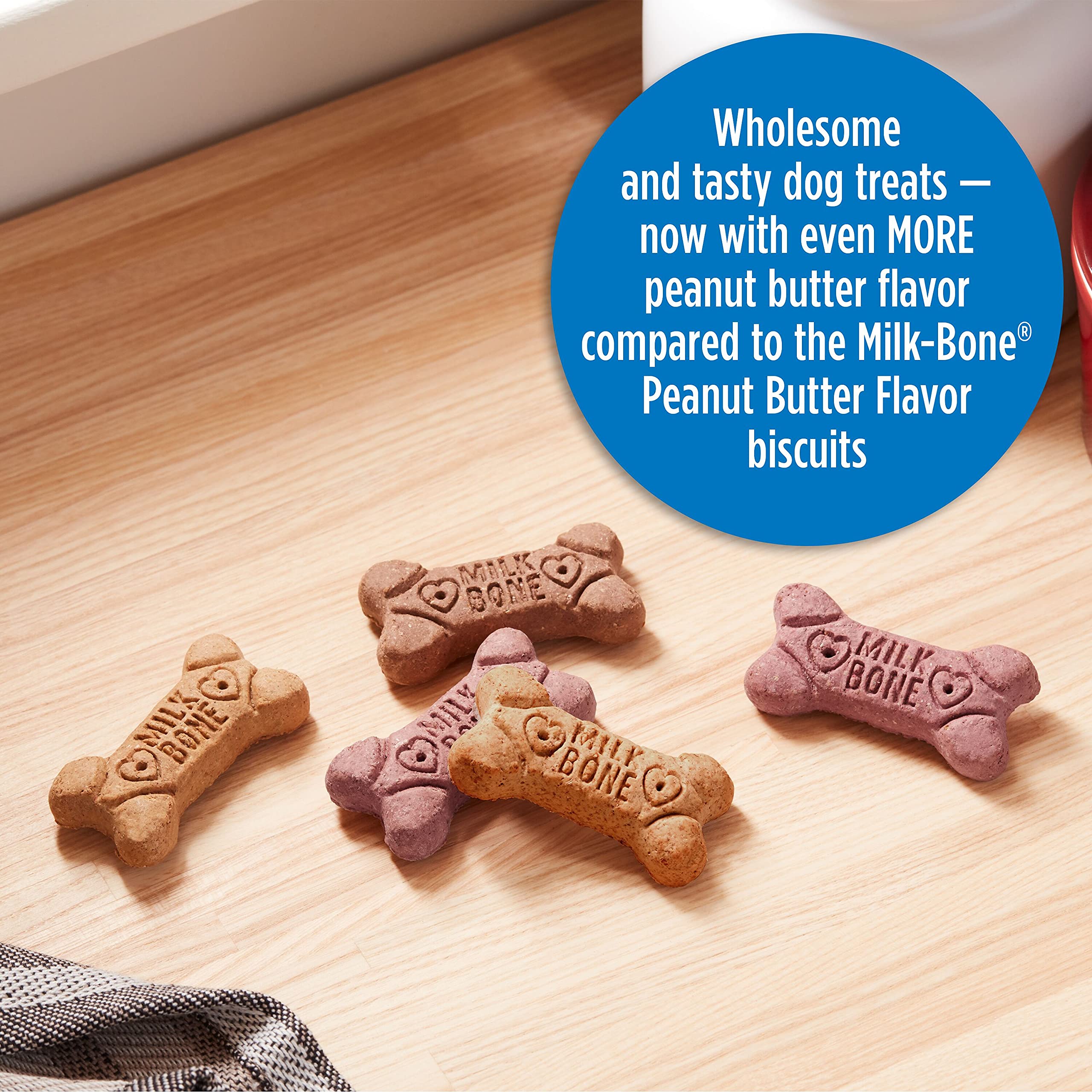 Milk-Bone Flavor Snacks Mini’s Dog Biscuits, Flavored Crunchy Dog Treats, 36 Oz. Canister