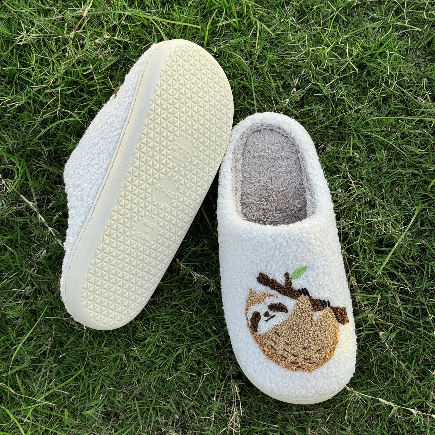 Cute Animal Slippers for Women Men Winter Fluffy Warm House Slippers Soft Plush Indoor outdoor Shoes
