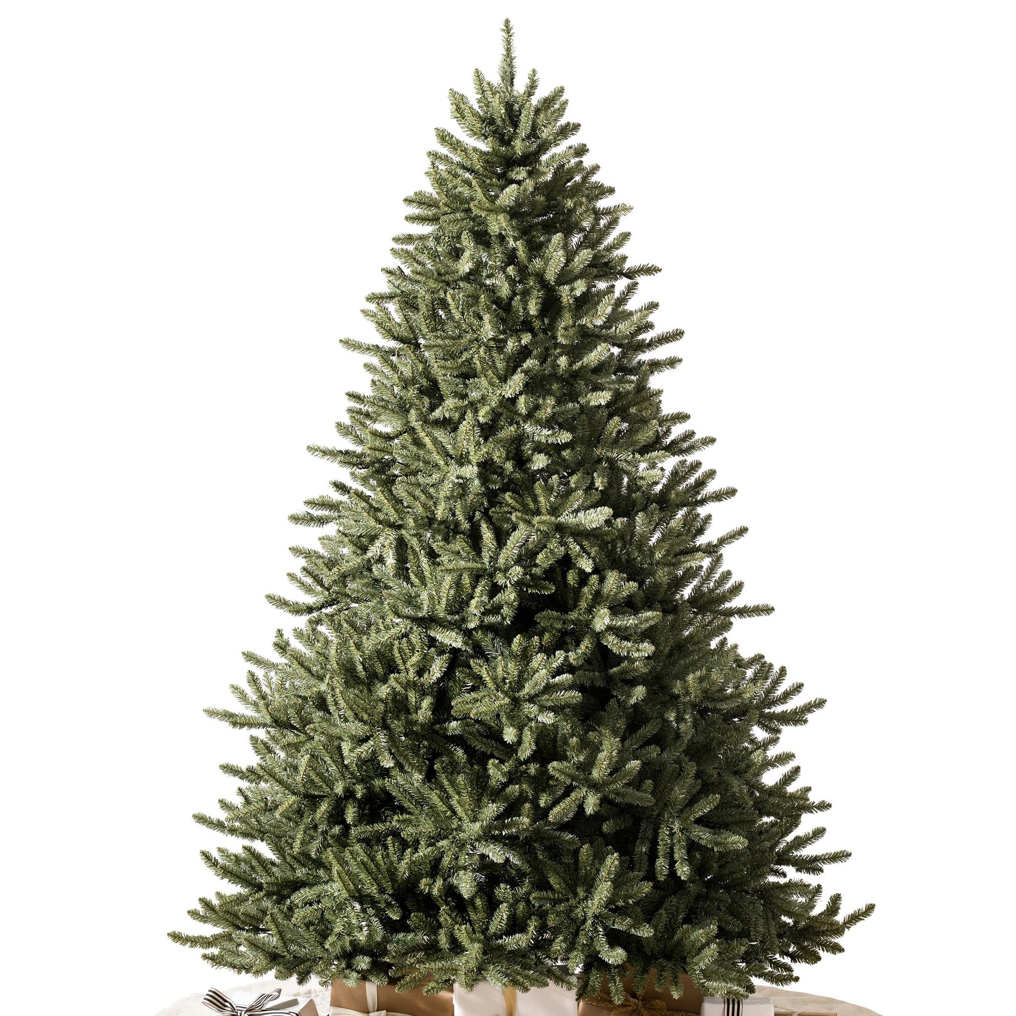 Balsam Hill 7.5ft Pre-Lit Classic Blue Spruce - Artificial Christmas Tree with 2,960+ Tips, 1,000 Clear LED Lights, Easy Plug Technology & Premium Stand for Indoor Holiday Decorating