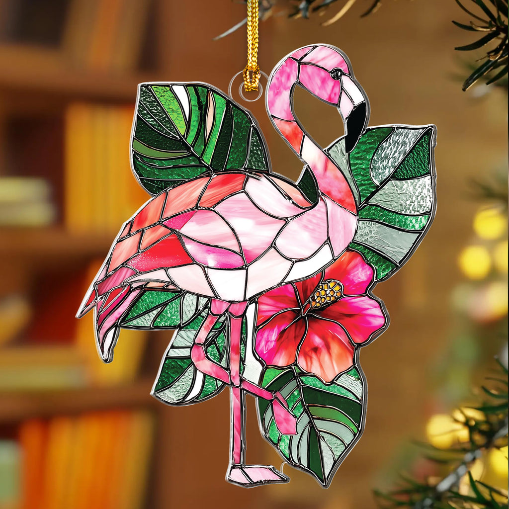 Dragon Stained Glass Ornament - Christmas Ornaments 2025 - Dragon Suncatcher for Christmas Tree Decorations - Dragons Gifts for Men, Women - Gothic Christmas Ornaments - New Year Gift
